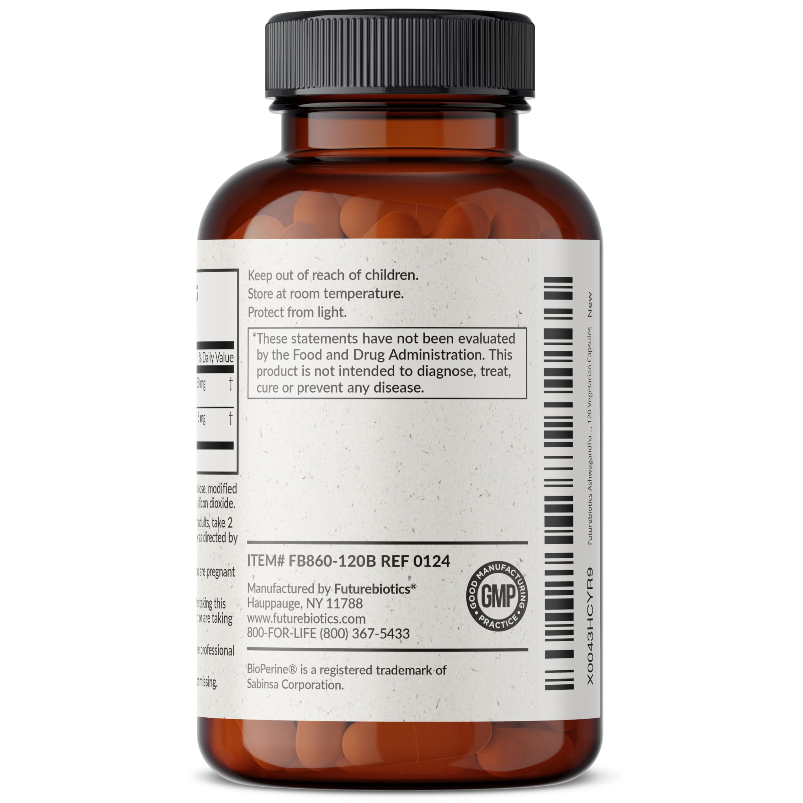 Futurebiotics Ashwagandha Extra Strength Stress & Mood Support with BioPerine Futurebiotics uk supplements