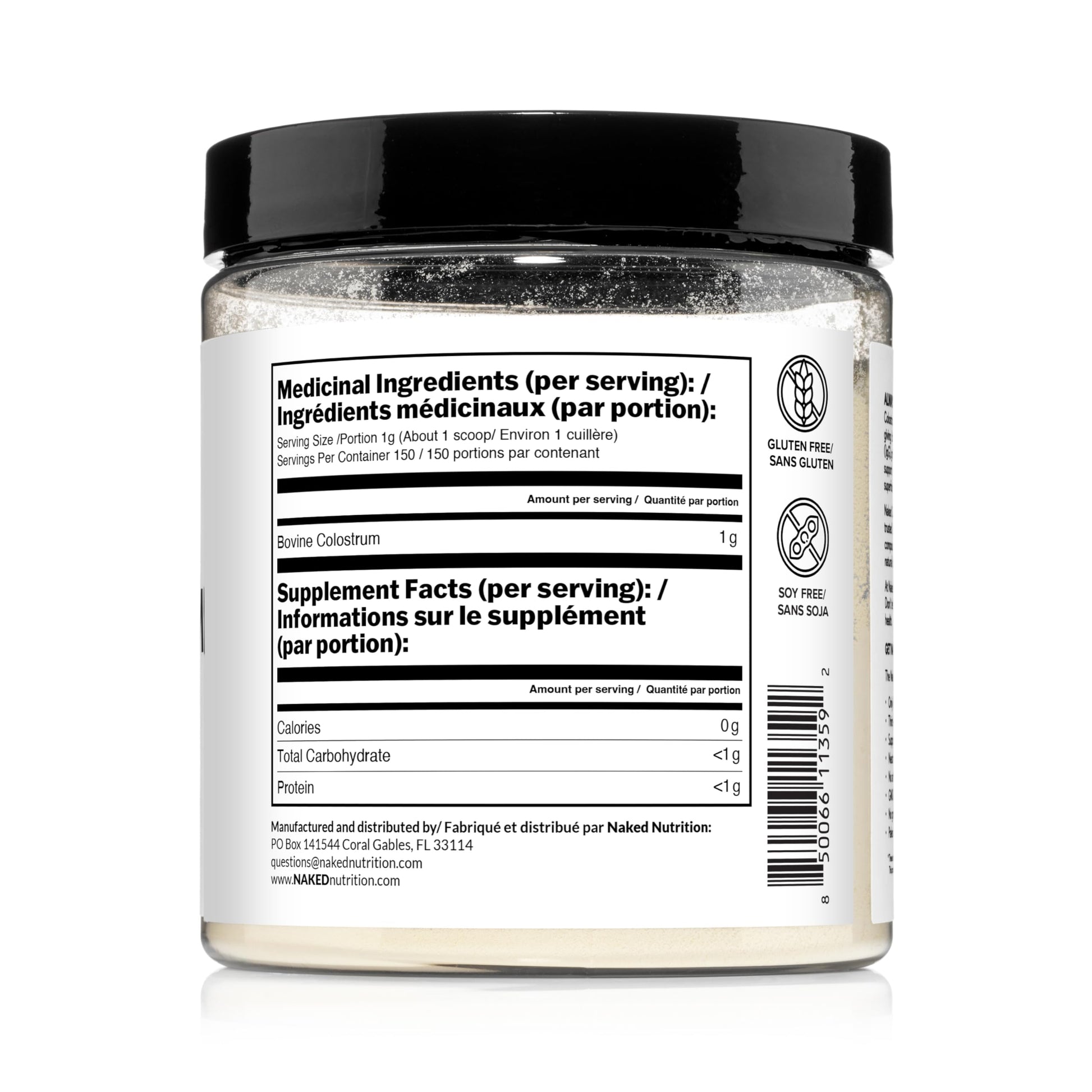 NAKED Colostrum Powder – 100% Grass-Fed Bovine Colostrum Supplement from US Farms | Tested at 20%+ IgG | Gut Health, Immunity, Recovery & Skin Support - 150 Servings NAKED uk supplements