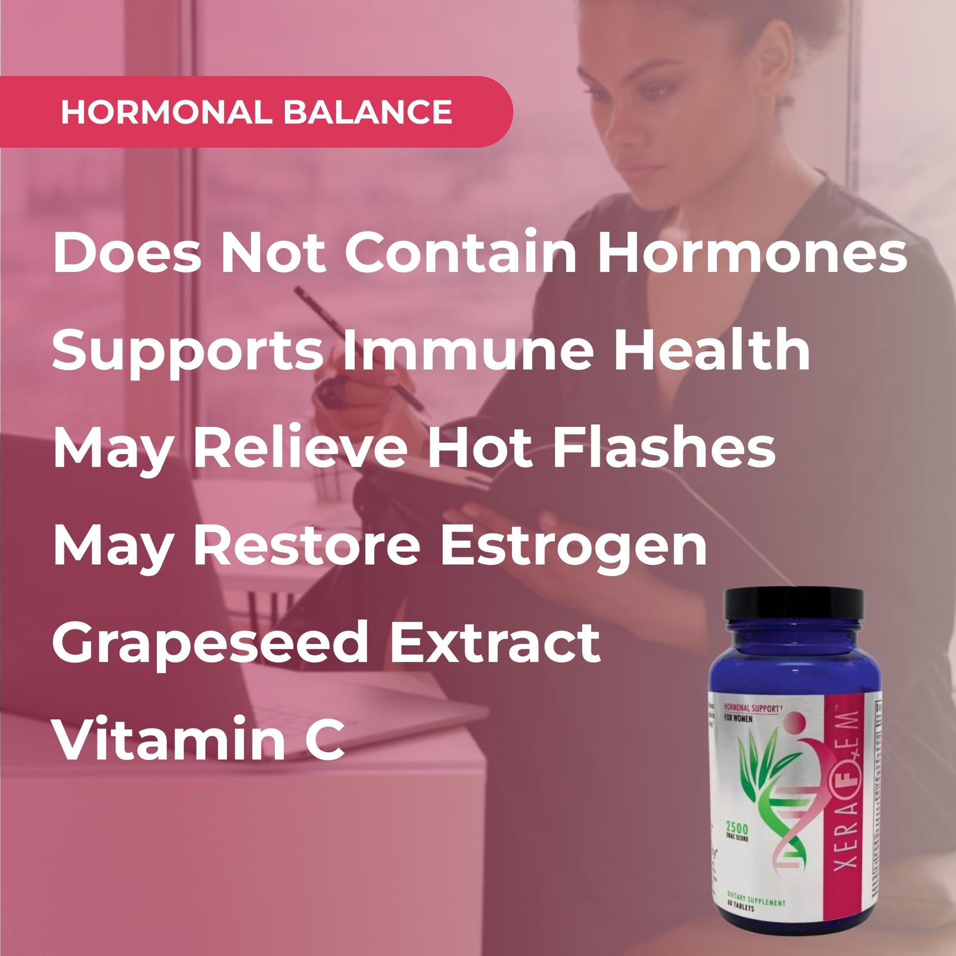 Youngevity XeraFem – Hormonal Support for Women with Vitamins, Minerals, Maca Root, and Grapeseed Extract – Supports Hormonal Balance and Immune Health – 60 Tablets Youngevity uk supplements