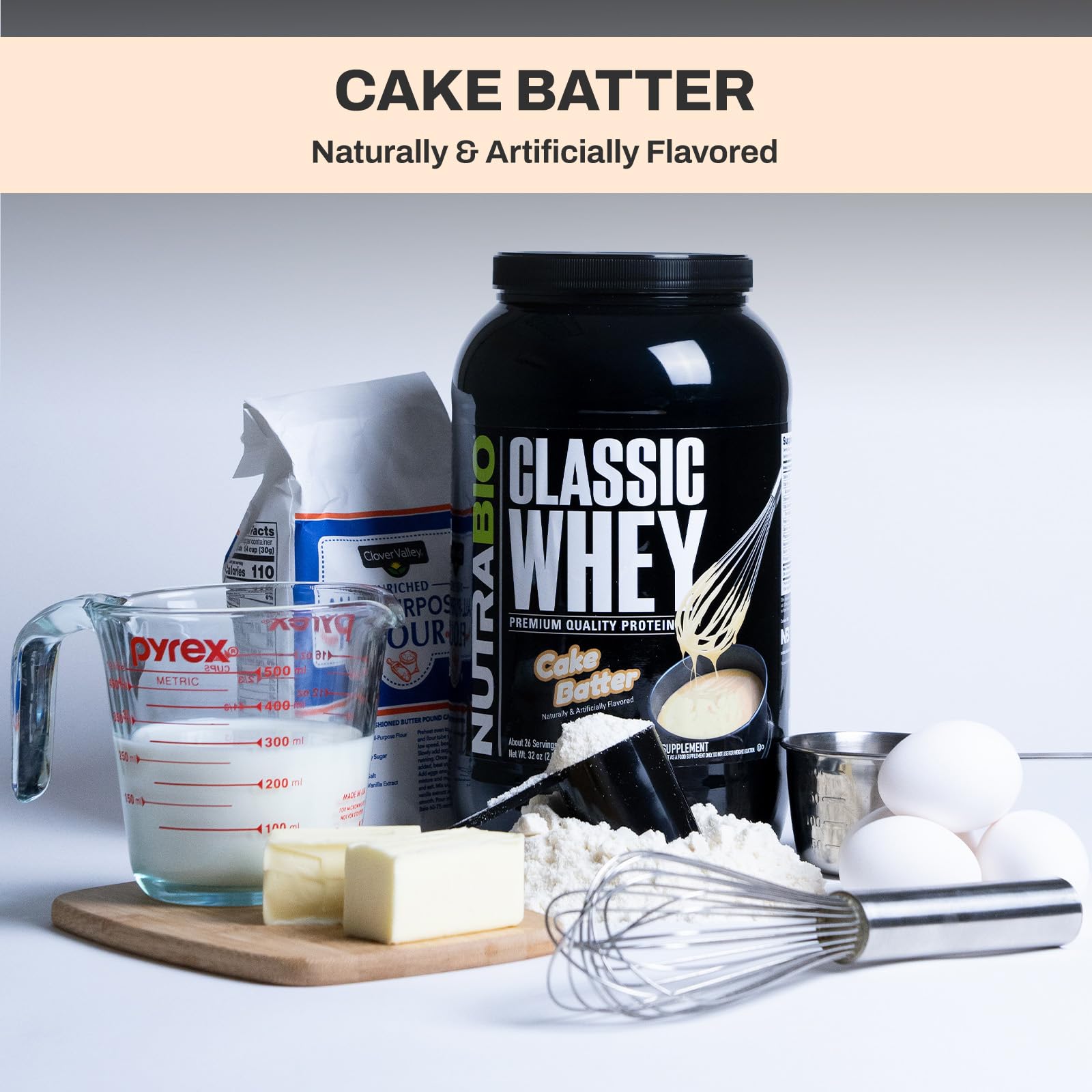 NutraBio Classic Whey Protein Powder- 25G Protein Per Scoop - Full-Spectrum Amino NutraBio uk supplements