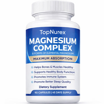 Top Nurex Magnesium Complex Supplement for Women & Men | 1000mg Maximum Absorption | 8 Magnesium Forms Including Glycinate, Citrate, Malate | Supports Relaxation, Sleep, Bone Strength | 90 Capsules Art anime uk supplements