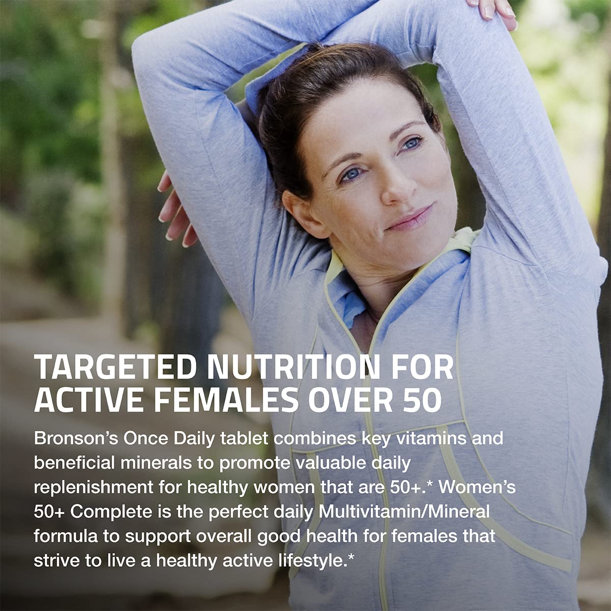 Bronson ONE Daily Women’s 50+ Complete Multivitamin Multimineral, 180 Tablets Bronson uk supplements