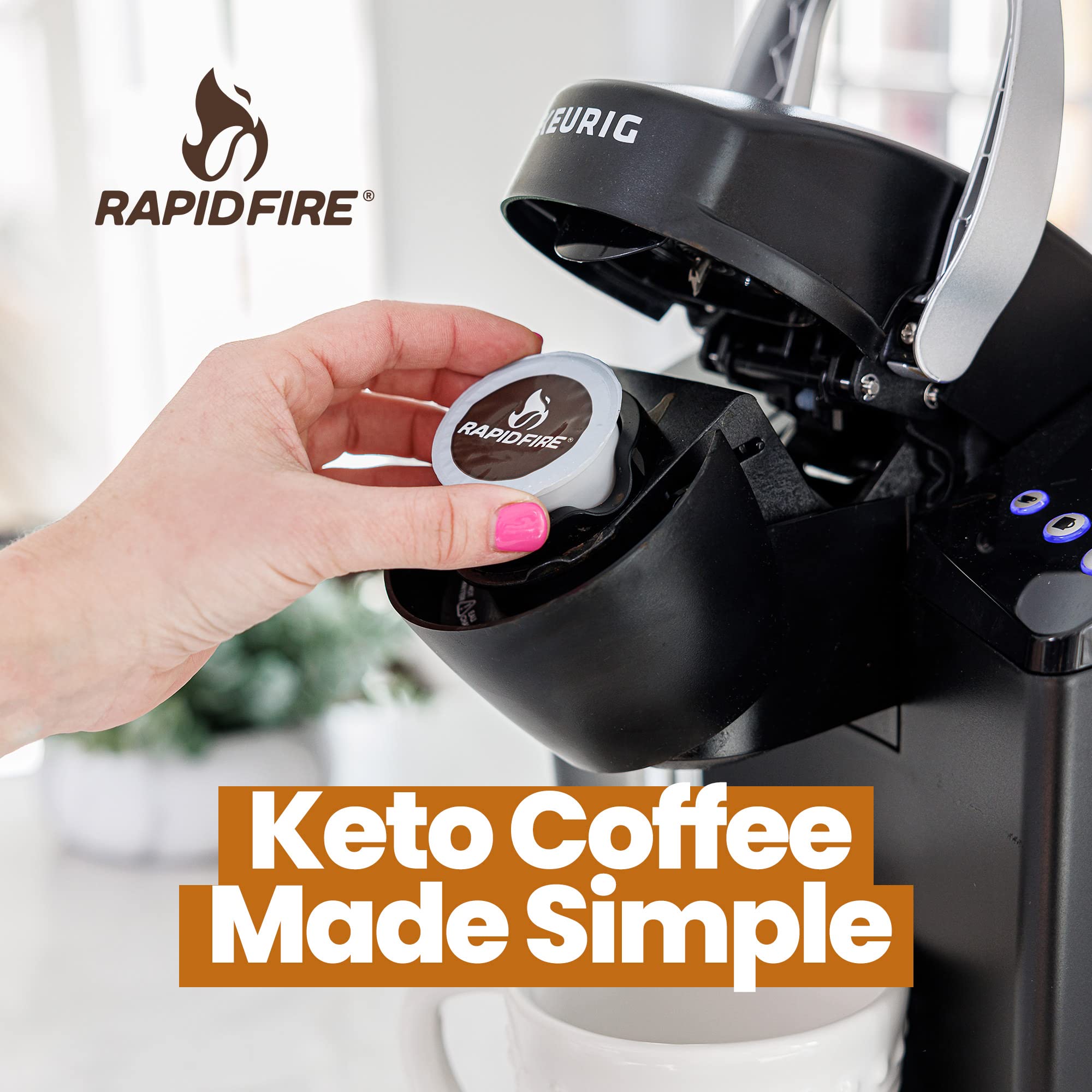 Rapidfire French Vanilla Ketogenic High Performance Keto Coffee Pods, Supports Energy Rapid Fire uk supplements