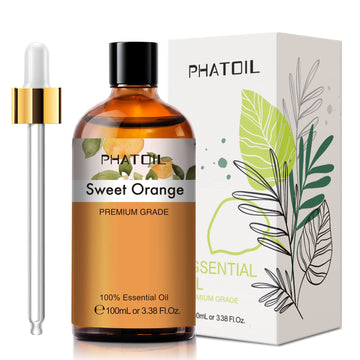 PHATOIL Sweet Orange Essential Oil 100ML, Pure Premium Grade Sweet Orange Essential PHATOIL uk supplements