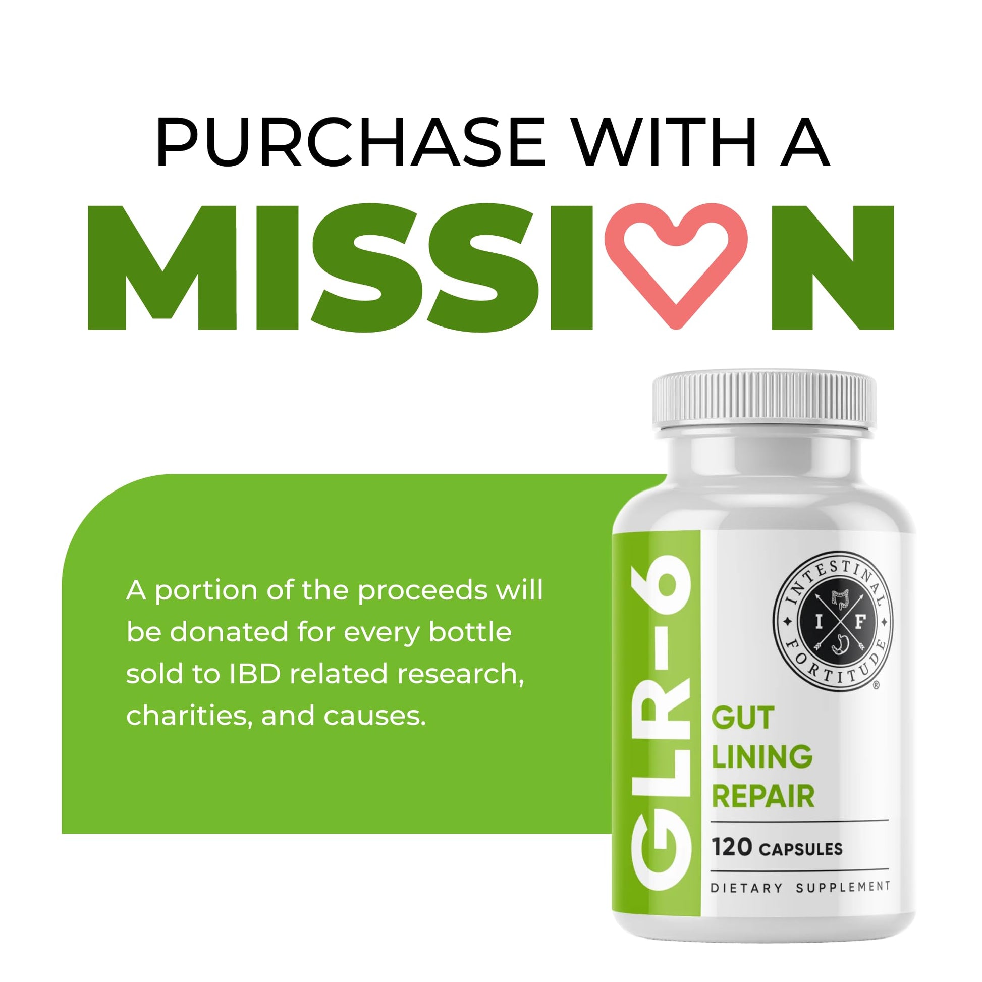 Intestinal Fortitude GLR-6 - Gut Lining Repair Supplement for Gut Health - Leaky Gut Repair with L-Glutamine, Slippery Elm, DGL Licorice Root, Marshmallow Root, Fenugreek Intestinal Fortitude uk supplements