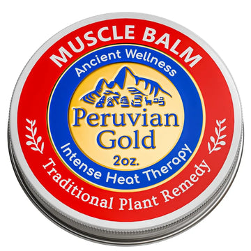 Sore Muscle Balm - Peruvian Gold Intense Heat Therapy Muscle Rub. 500K Scoville Heat Units Melts Away Sore, Painful Muscles. 2oz Peruvian Gold uk supplements