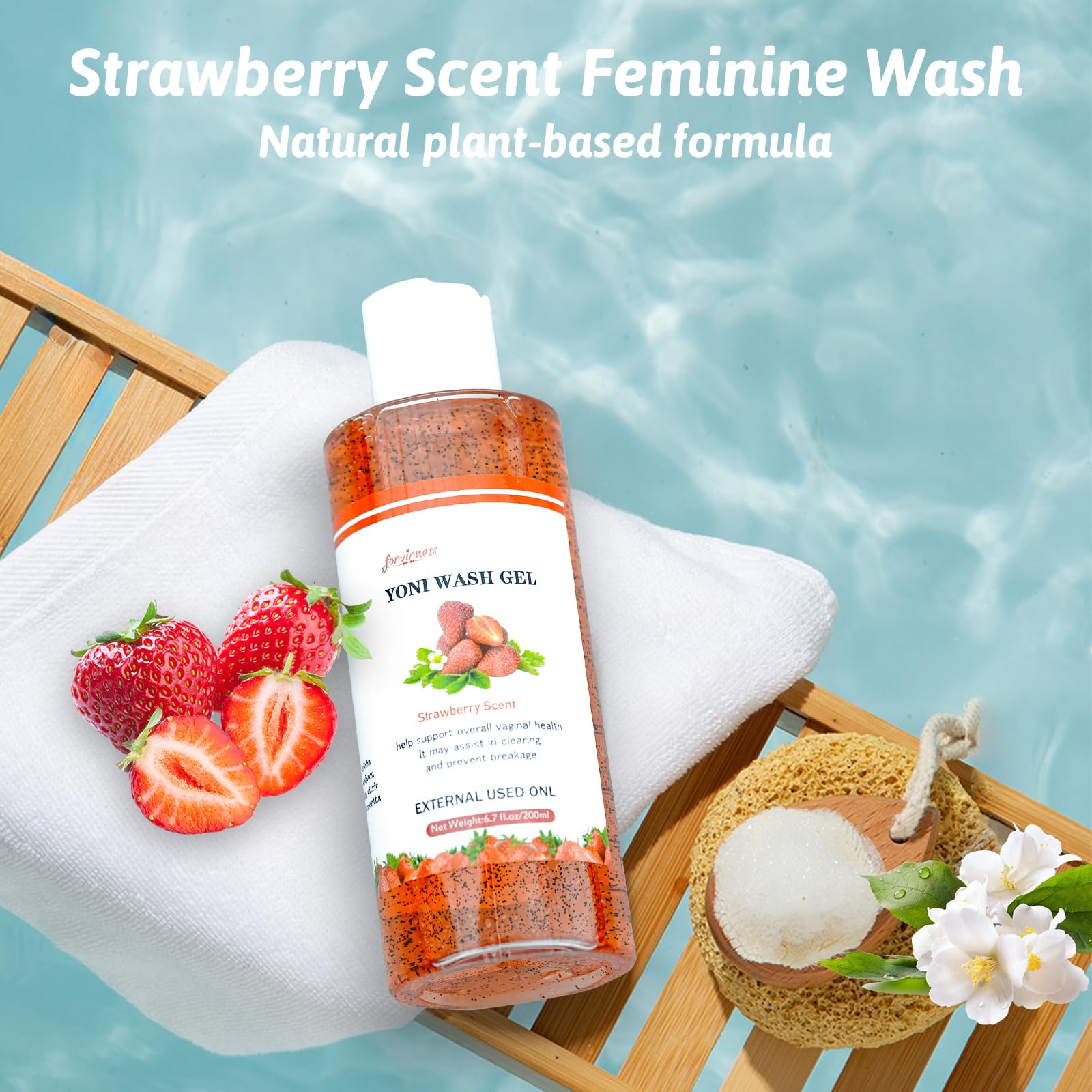 Yoni Wash Yoni Oil Yoni Bar Soap for Women PH Balance, Strawberry Body Oil, Feminine Wash forvirness uk supplements