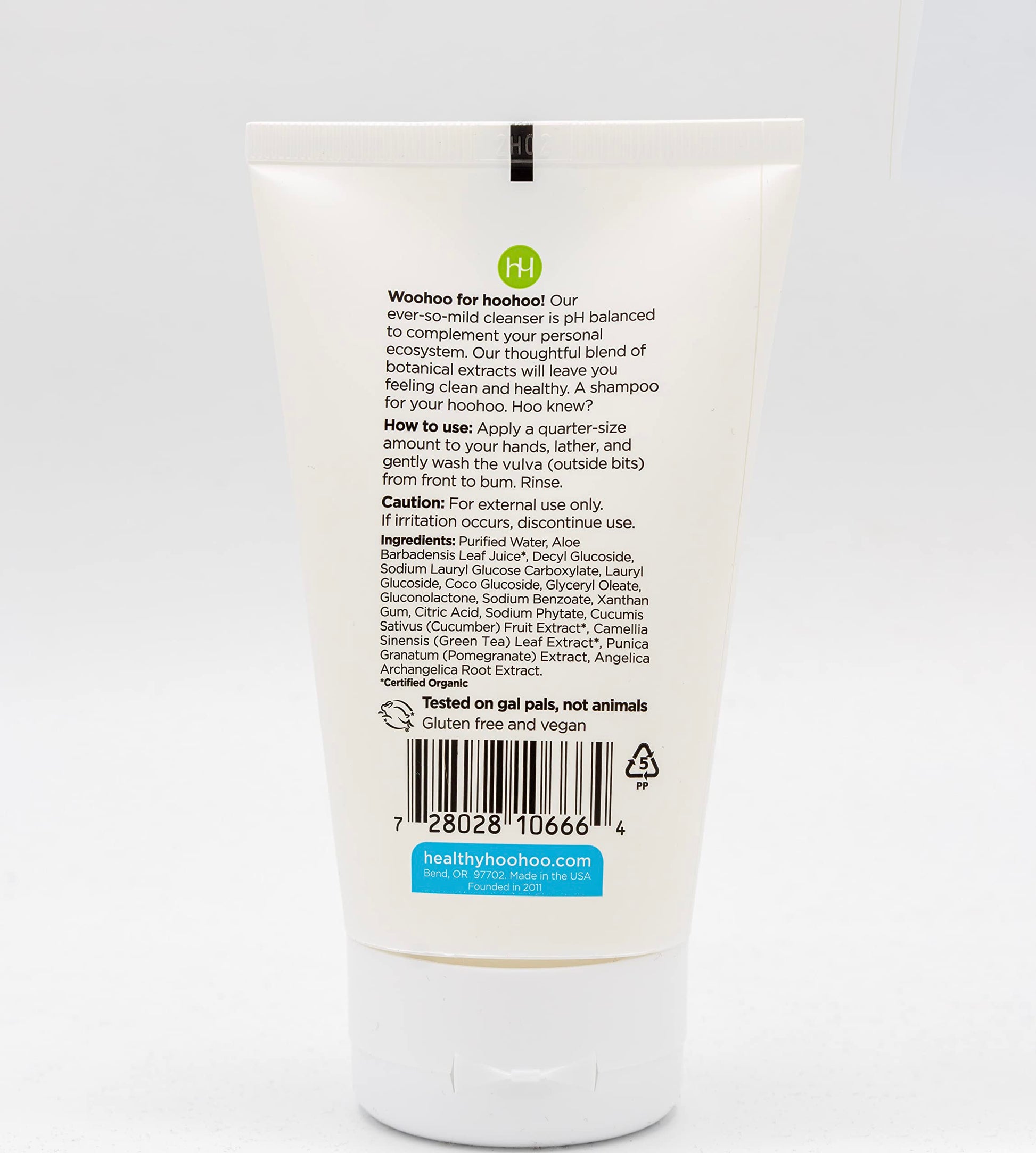 healthy hoohoo Gentle Feminine Wash - Organic Ingredients, pH Balanced, Fragrance Free healthy hoohoo uk supplements