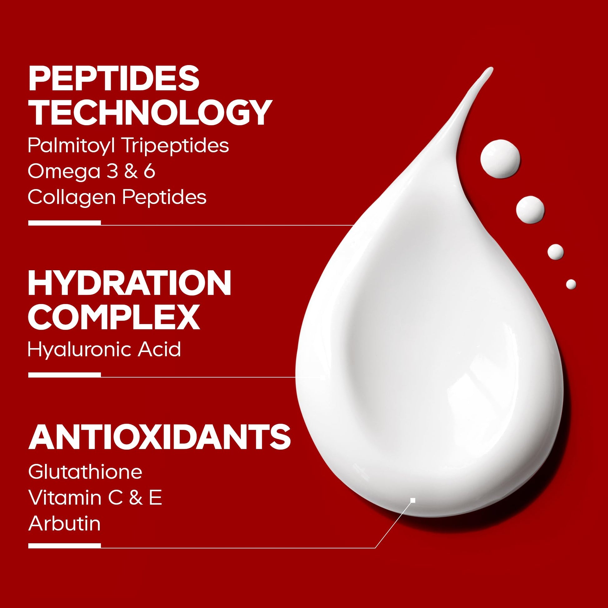 Maison Rouge Brightening Face Serum by Codeage - Glutathione Serum, Vitamin C, E, Hyaluronic Acid, Collagen - Radiance Enhancing - Parabens and Sulfates-Free - Refillable - All Skin Types - 1.7 fl oz Codeage uk supplements