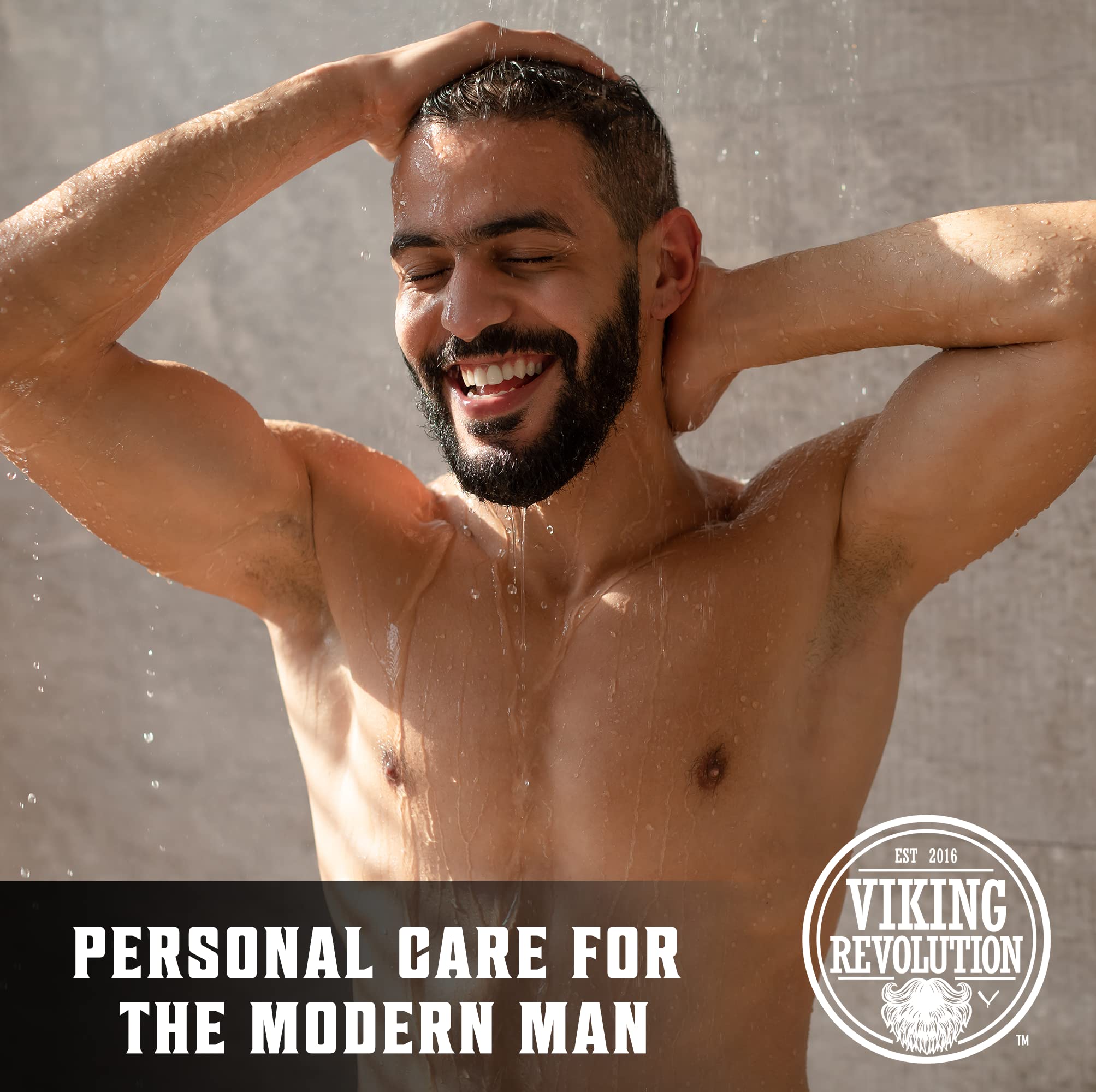 Viking Revolution Skin Cleaning Agent Tea Tree Kit for Men - Tea Tree Oil Set with Body Viking Revolution uk supplements