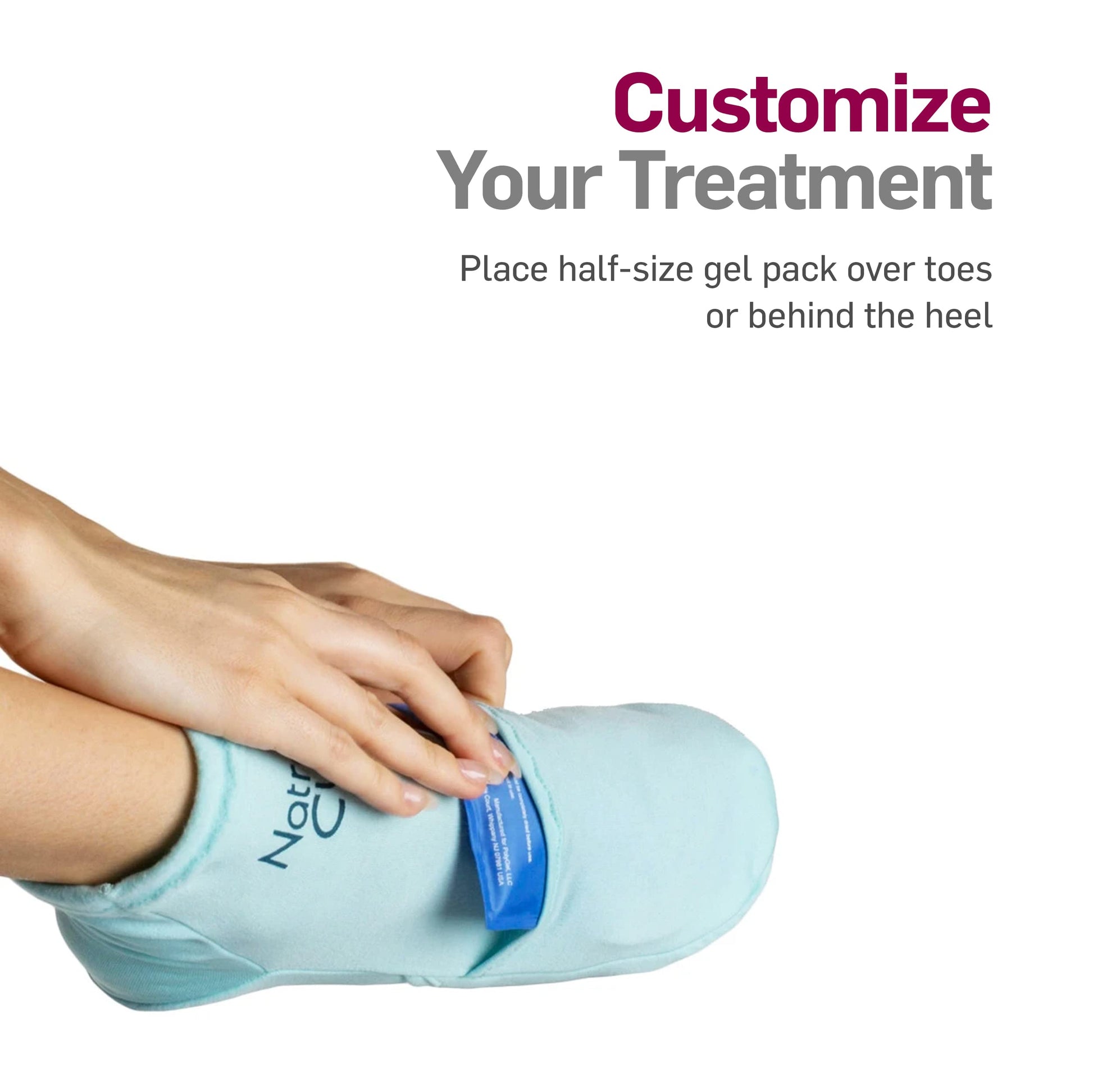 NatraCure Cold Therapy Socks - Reusable Gel Ice Frozen Slippers for Feet NatraCure uk supplements
