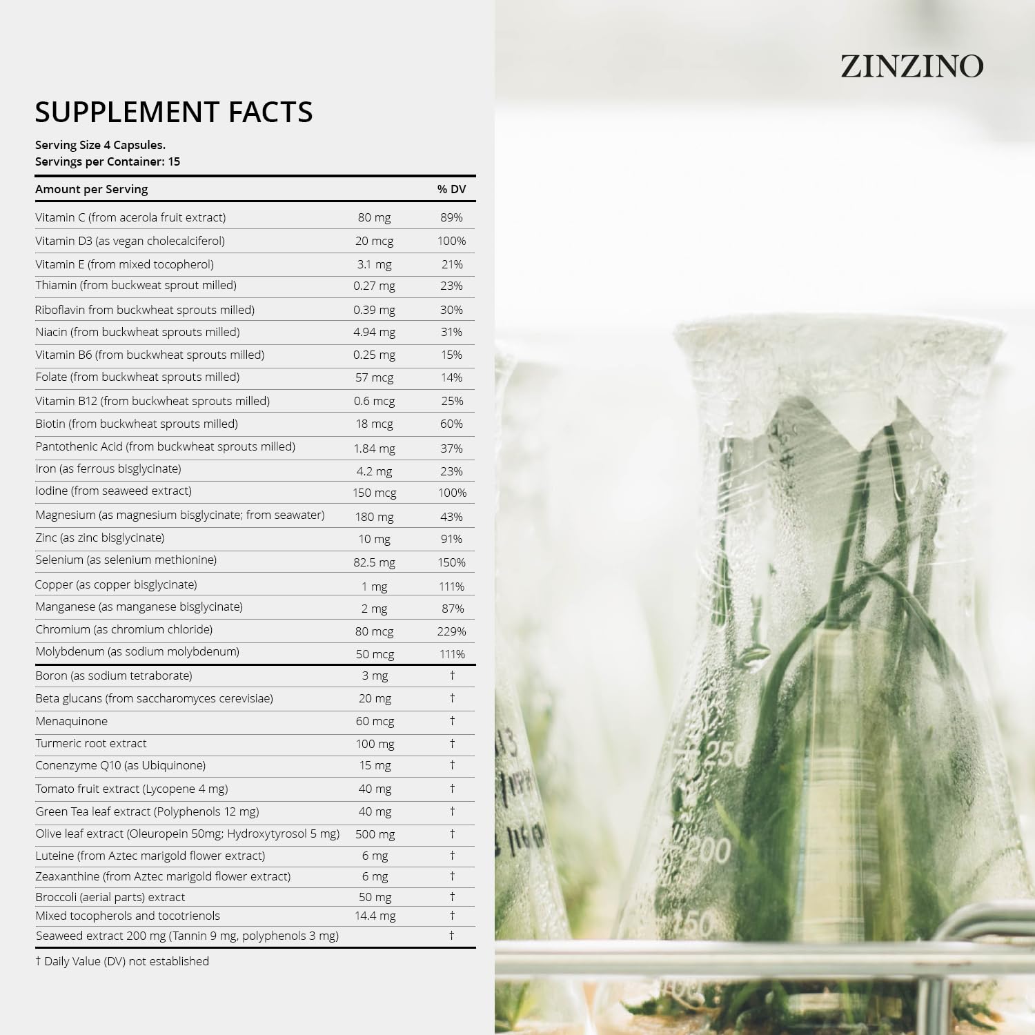 Zinzino Xtend + - Multi Immune Supplement - Essential Vitamins, Minerals & Vitamin C for Immune Support, Energy & Focus - 60 Capsules ZINZINO uk supplements