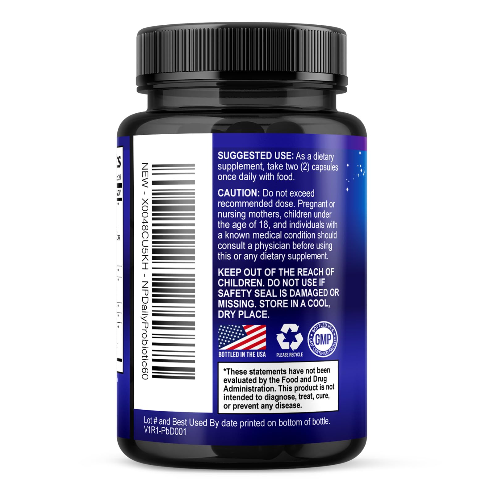 Probiotics 60 Billion CFU - 10 Strains + Digestive Enzymes & Prebiotics - Best Probiotic for Women & Men, Supports Immune, Gut Health, Occasional Constipation, Diarrhea, Gas & Bloating - 60 Capsules Nature's Peak uk supplements