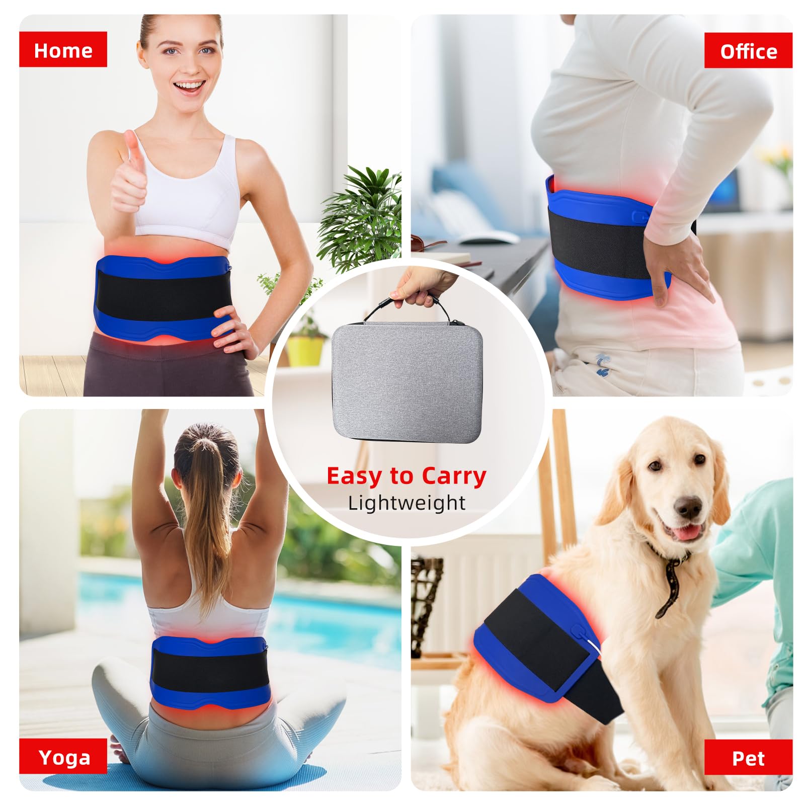 Yoveck Red Light Therapy Belt, Silicone Red Light Therapy Pad Near Infrared Light Therapy Yoveck uk supplements