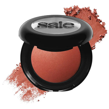Saie SuperSuede Baked Blush - Talc-Free Powder Blush for Cheeks Infused with Hyaluronic Acid, Glycerin + Squalane - Hydrating Face Makeup for a Natural, Diffused Flush of Color - Ciao (0.1 Ounce) Saie uk supplements