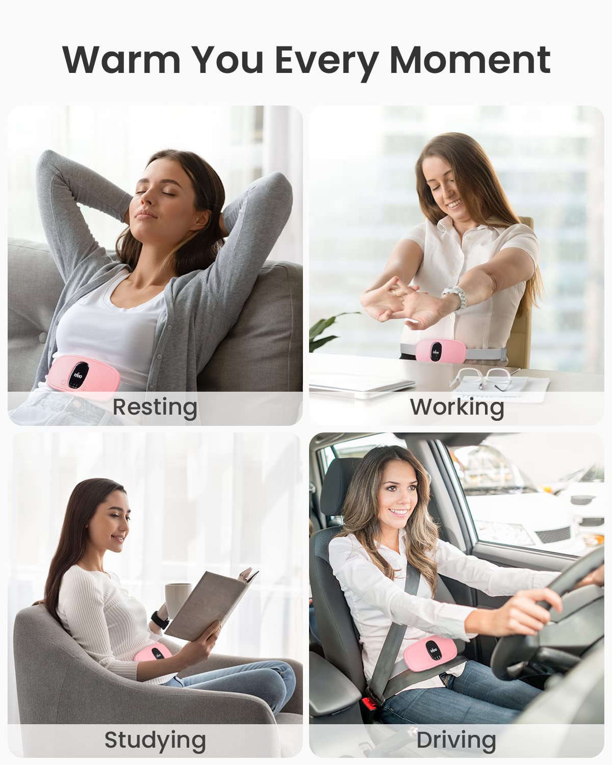 FSA HSA Eligible Portable Cordless Menstrual Heating Pad, iDOO Period Heating Pads iDOO uk supplements