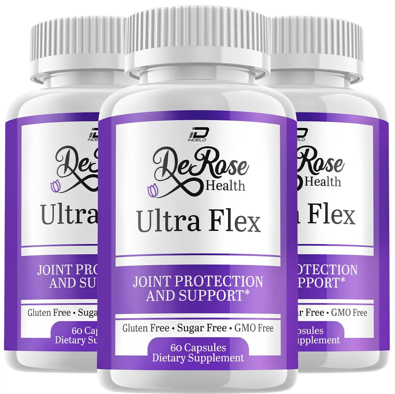Indelo Ultra Flex Derose Health Capsules, Joint Support Supplement, Ultra Flex Natural Joint Health Formula, Derose Health Pills for Joint Wellness Mobility, UltraFlex Reviews (3 Pack - 180 Capsules) Indelo uk supplements