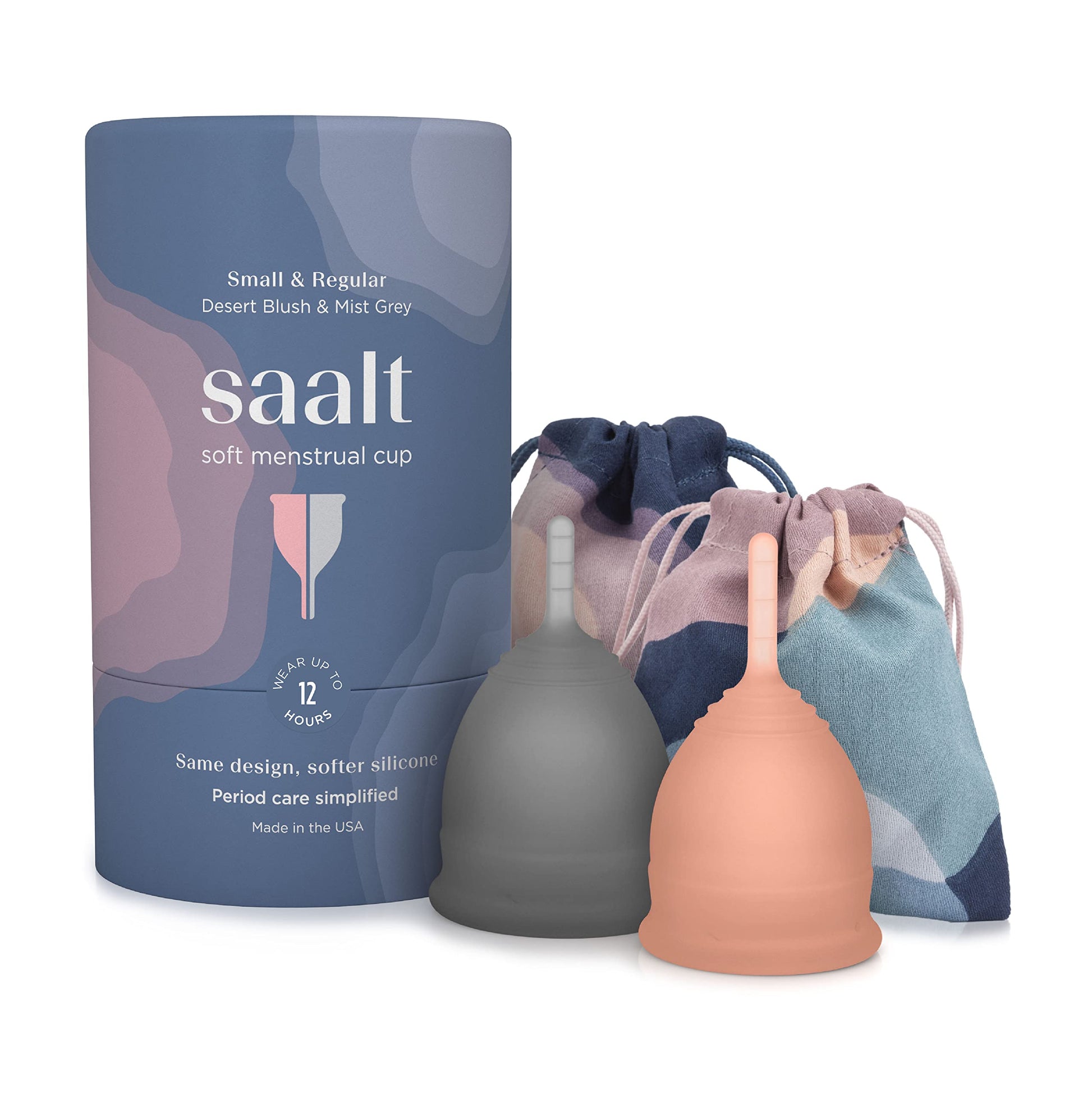 Saalt Soft Menstrual Cup - Best Sensitive Reusable Period Cup - Wear for 12 Hours - Tampon and Pad saalt uk supplements
