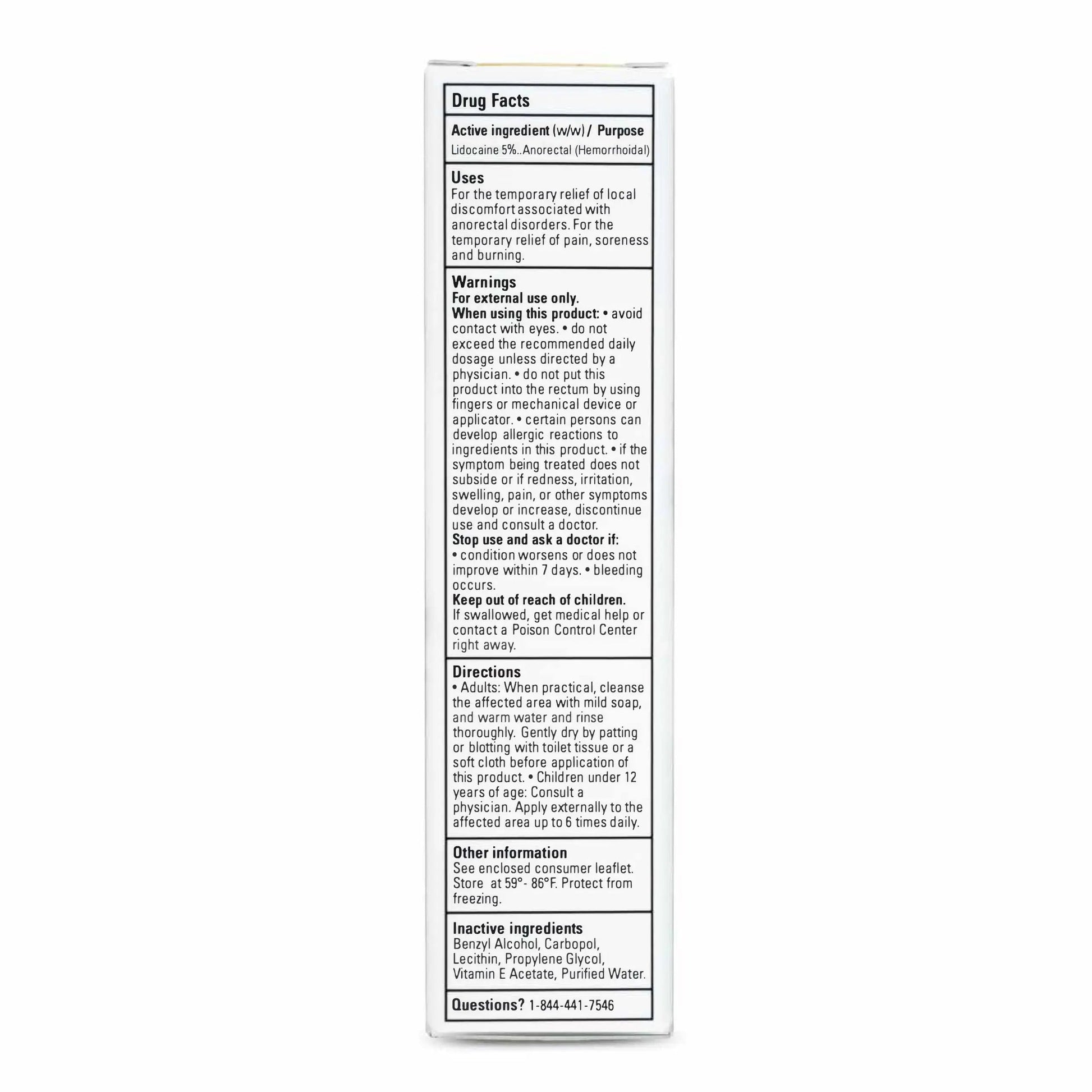 Zensa Numbing Cream 5% Lidocaine – Maximum Strength Topical Anesthetic with Vitamin E for Pain Relief from Hemorrhoids – Vegan, Cruelty-Free, Water-Based, Physiologic pH for Sensitive Skin – 30g Zensa uk supplements