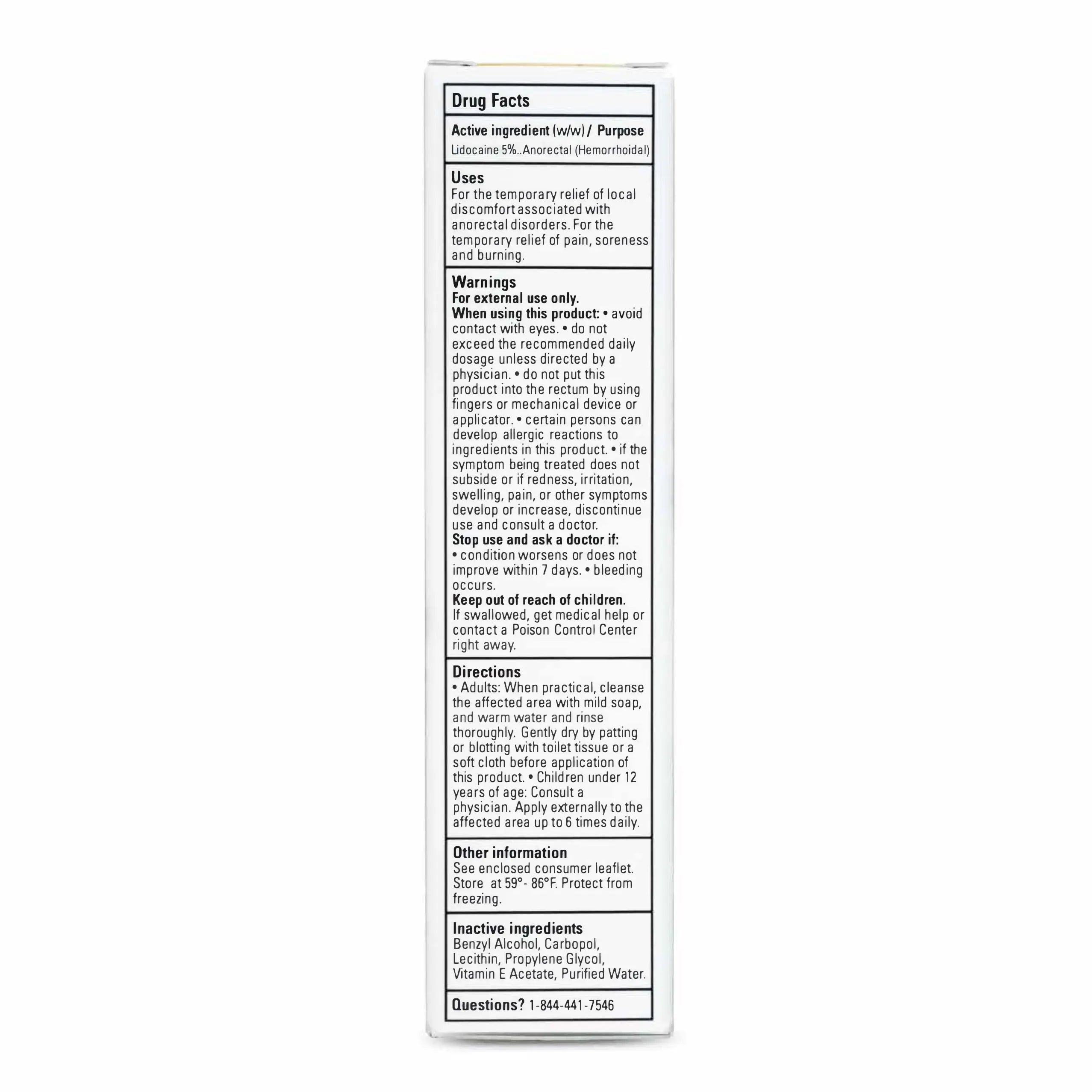 Zensa Numbing Cream 5% Lidocaine – Maximum Strength Topical Anesthetic with Vitamin E for Pain Relief from Hemorrhoids – Vegan, Cruelty-Free, Water-Based, Physiologic pH for Sensitive Skin – 30g Zensa uk supplements