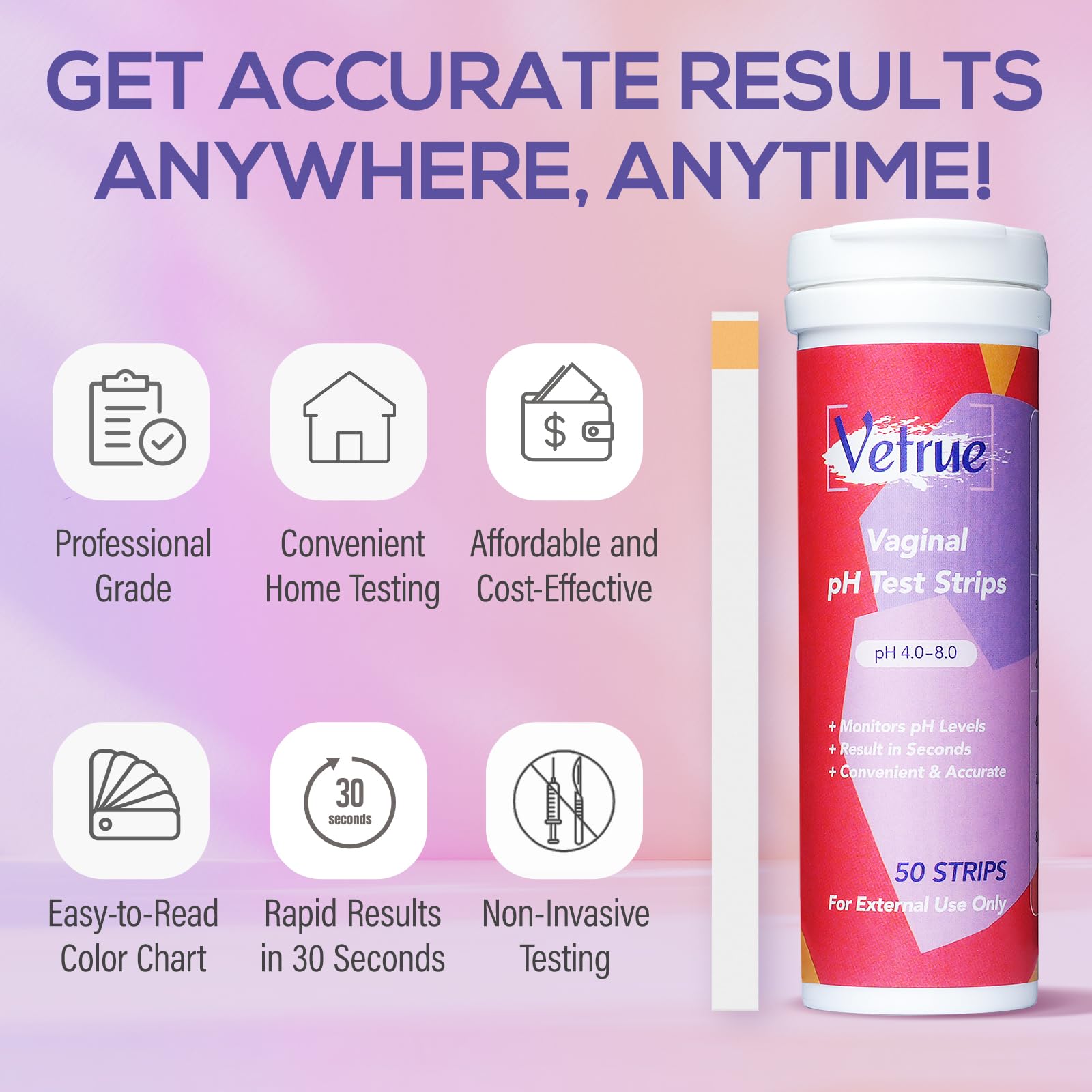 Vaginal pH Test Strips for Women, Convenient Testing Solution for Assessing and Maintaining vetrue uk supplements