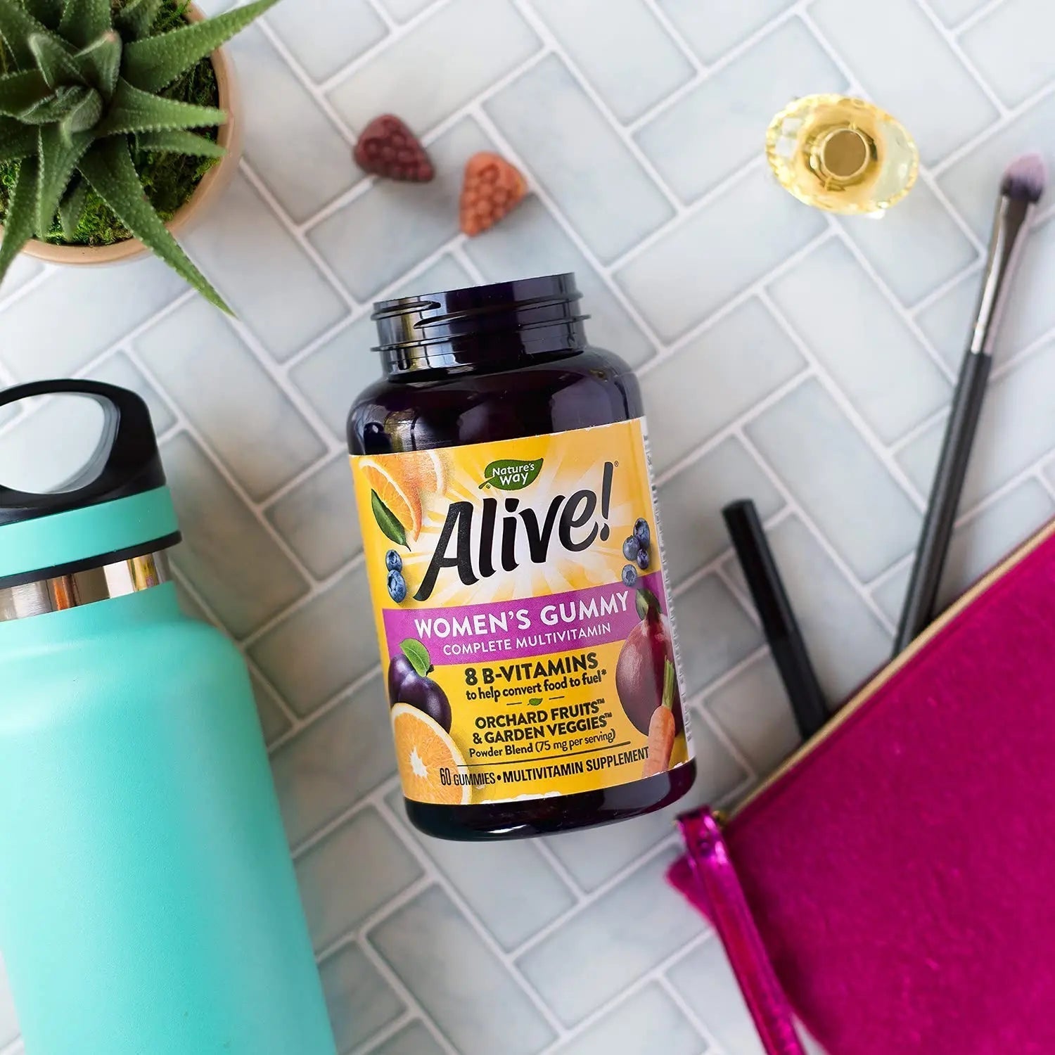 Nature's Way Alive! Women’s Gummy Multivitamin, 16 Vitamins & Minerals, Energy Metabolism*, Hair Skin & Nails Nature's Way uk supplements