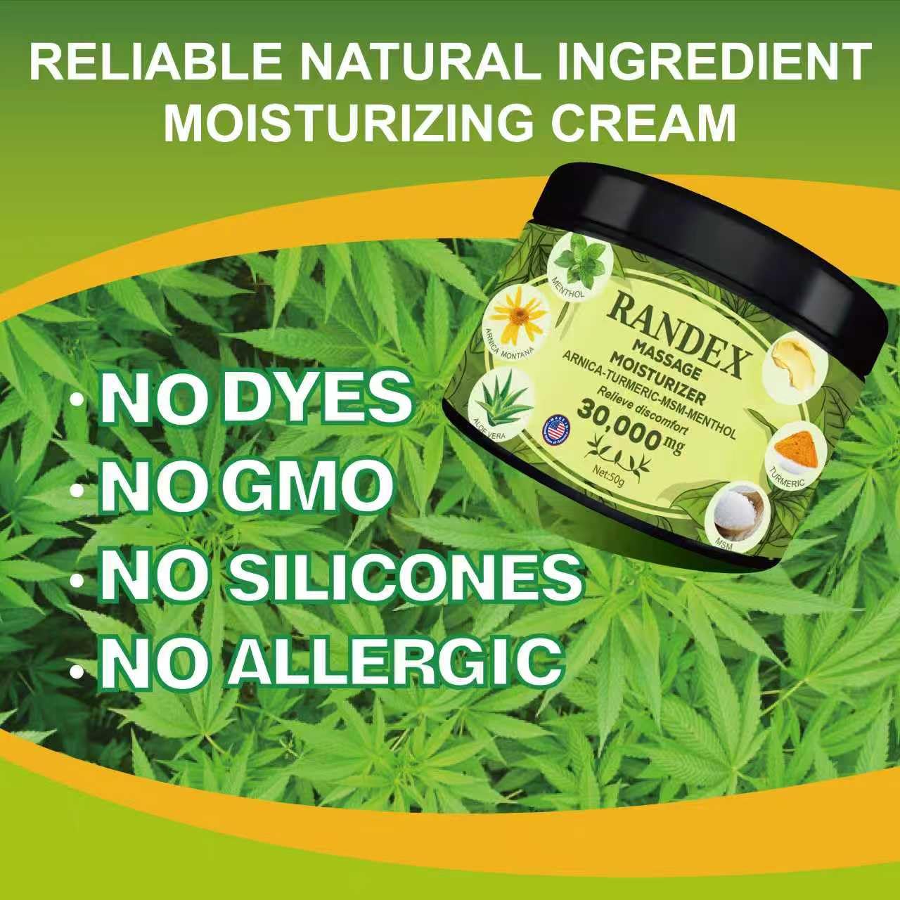 RANDEX 30000MG Organic Massage Moisturizer - Muscles,Joints,Knees, Shoulders,Body, Extra Strength- Natural RANDEX uk supplements