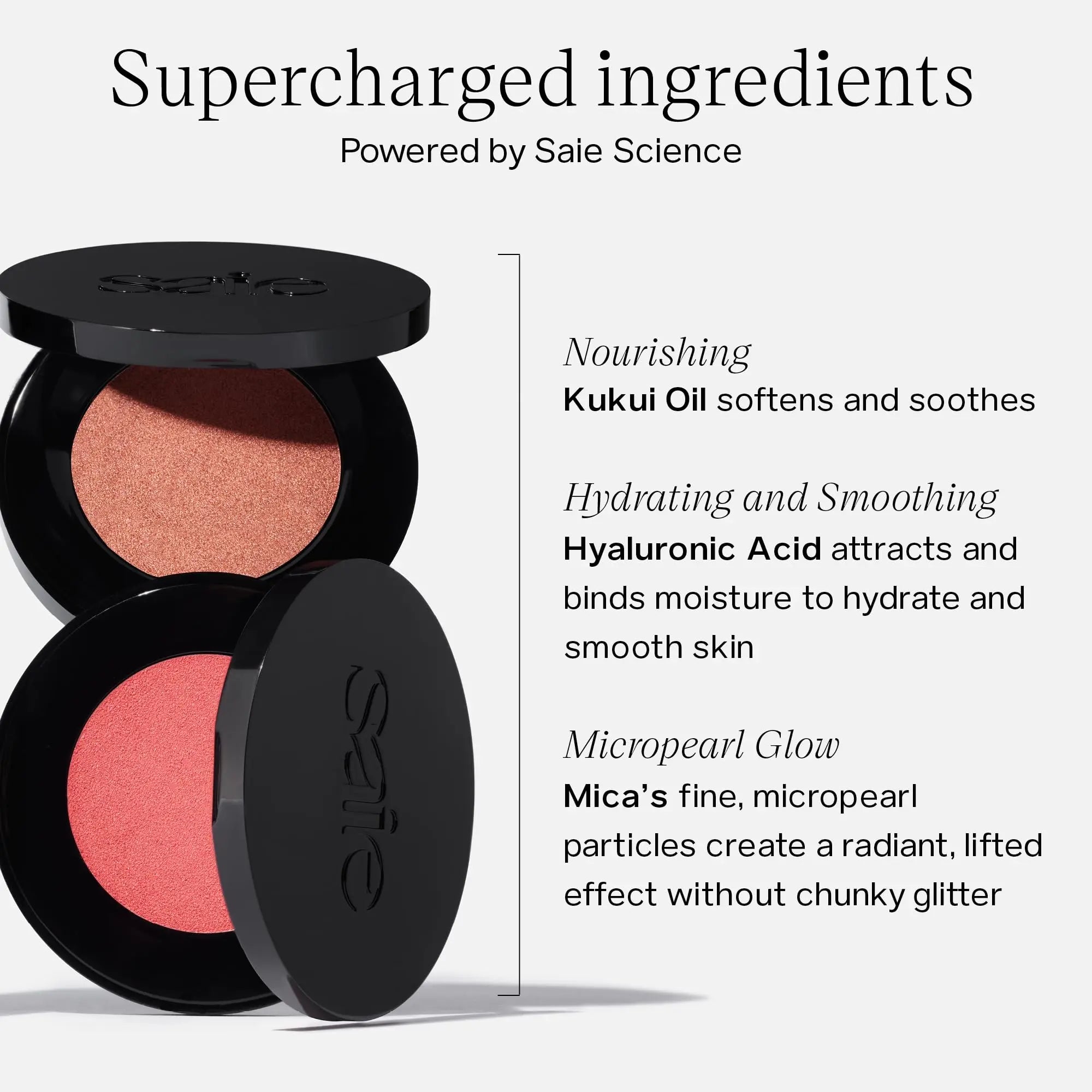 Saie Glow Sculpt Multi-Use Highlighter + Cream Blush - Lightweight Highlighter Makeup with Hyaluronic Acid + Micropearl for Radiant, Glowing Skin - Mauveglow (.02 oz) Saie uk supplements