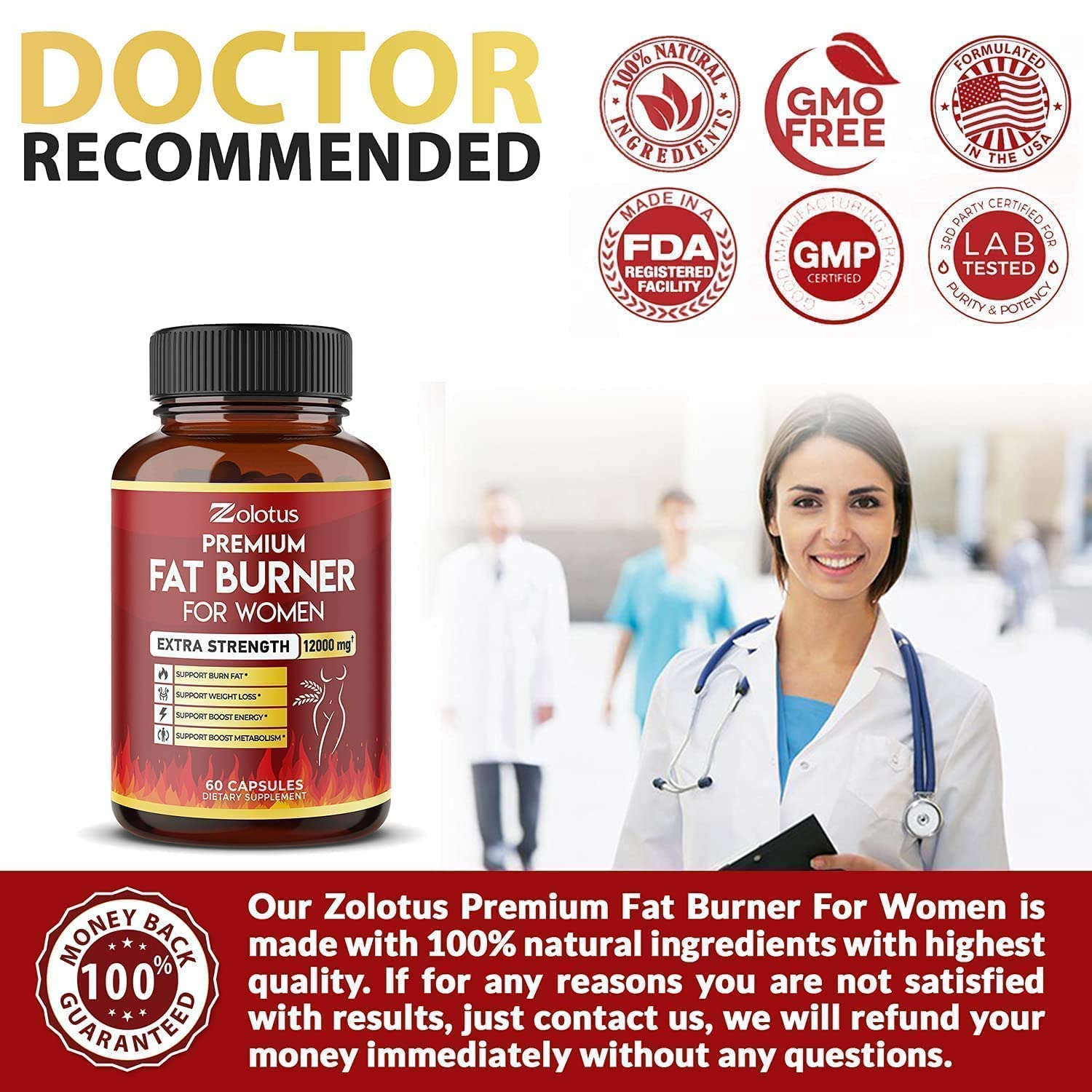 Premium Weight Loss Pills for Women, The Best Fat Burners for Women and Men Zolotus uk supplements