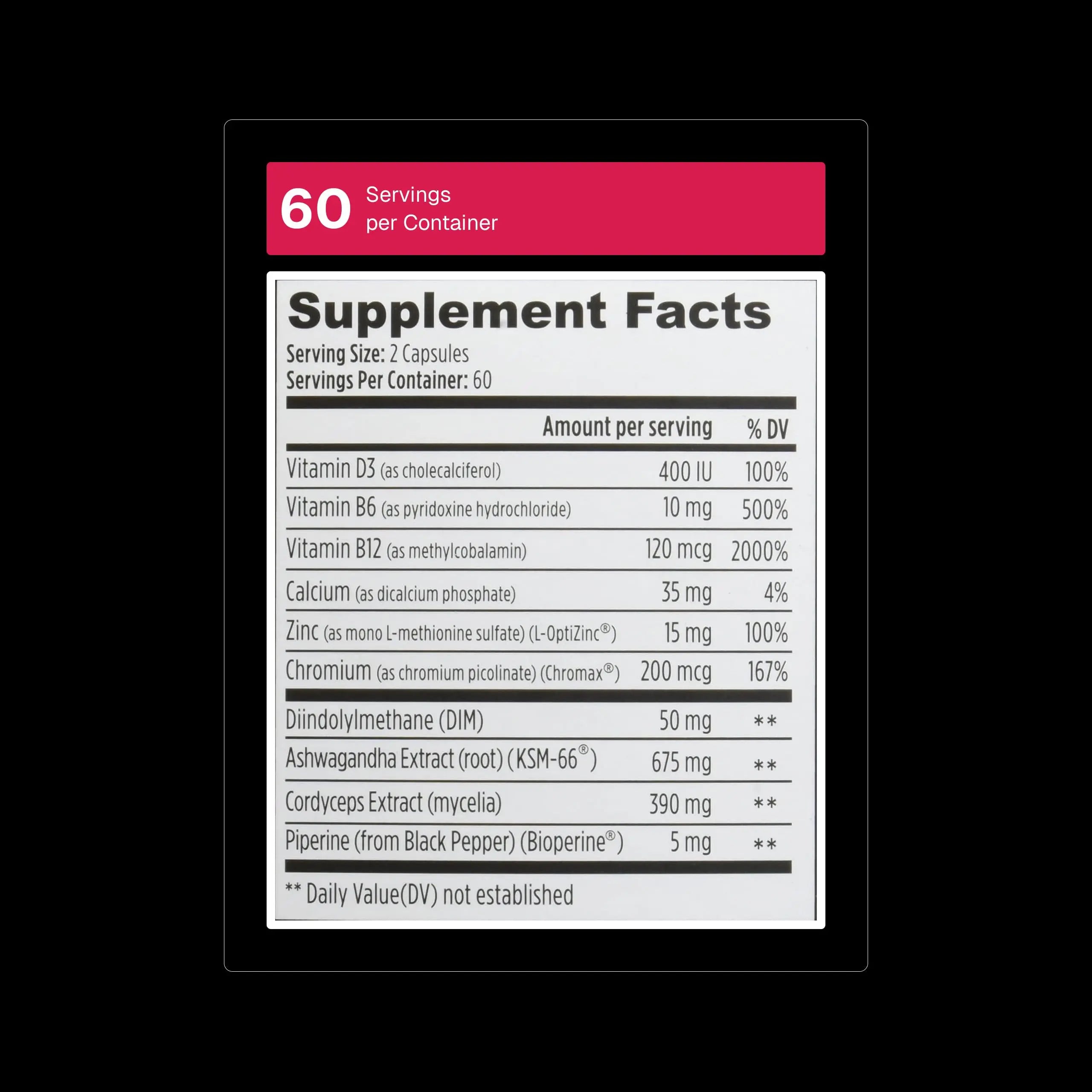 Weider Prime Support - Men's Nutrition - Enriched with Vitamins & Minerals - with Ashwagandha, Chromax Chromium, Bioperine & Zinc - Gluten Free - 120 Capsules Weider uk supplements