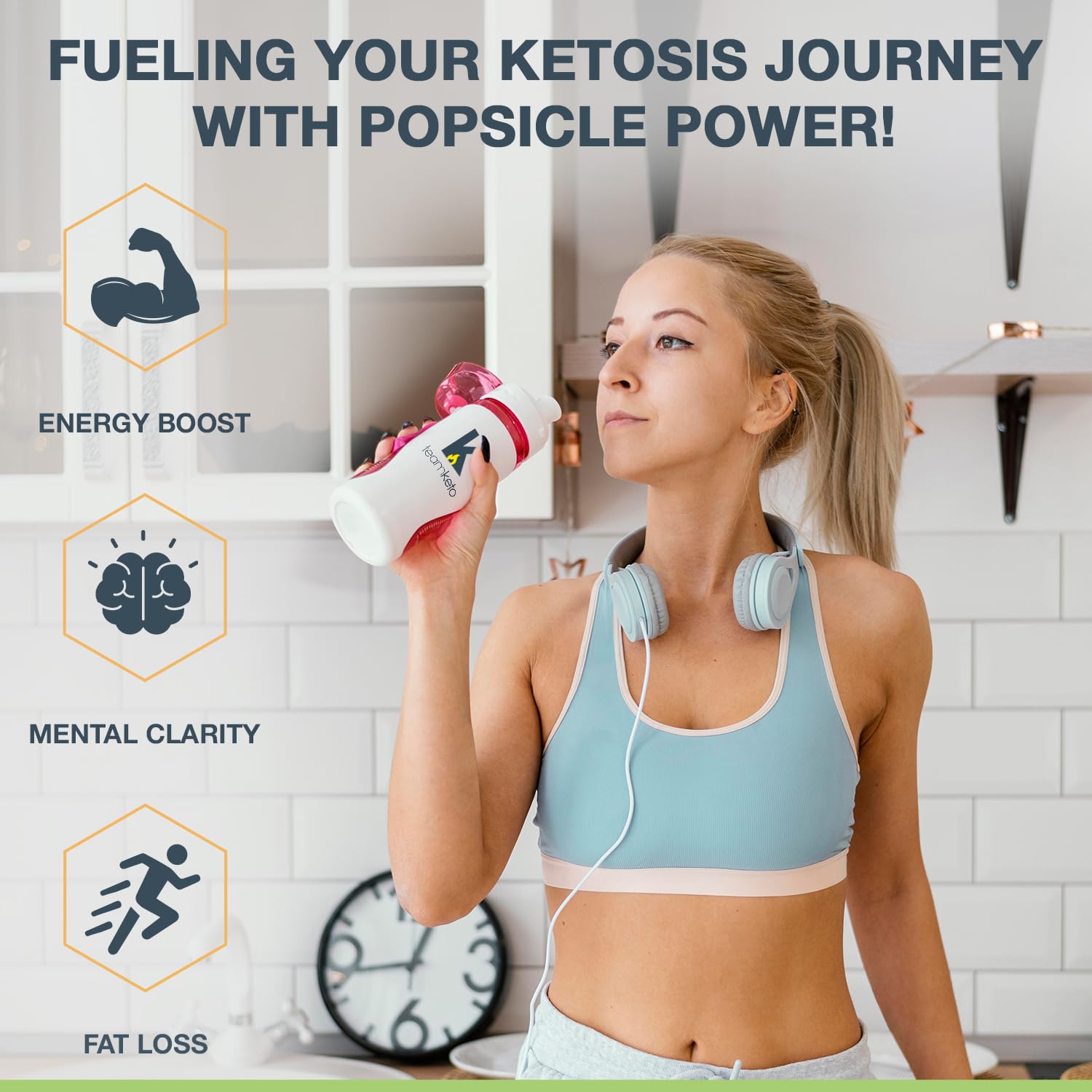 TeamKeto exogenous Ketones Powder, Pure Keto BHB Salts | Dairy & Gluten Free-Best Keto TeamKeto uk supplements
