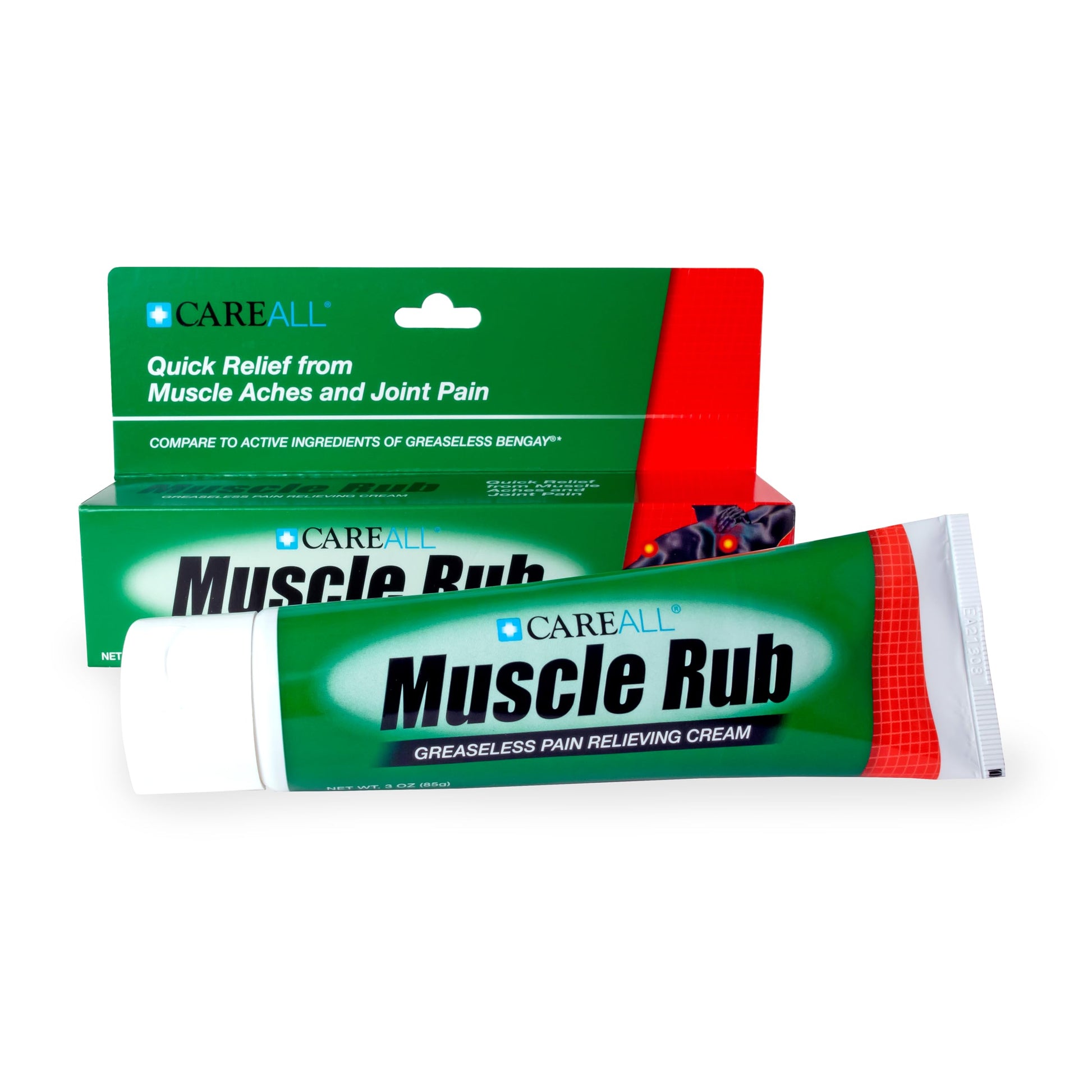 CareAll Muscle Rub Non-Greasy Cream 3.0 oz. Ultra Strength. Relief from Minor Aches and Pains in Muscles and Joints. 10% Menthol & 15% Methyl Salicylate CareAll uk supplements