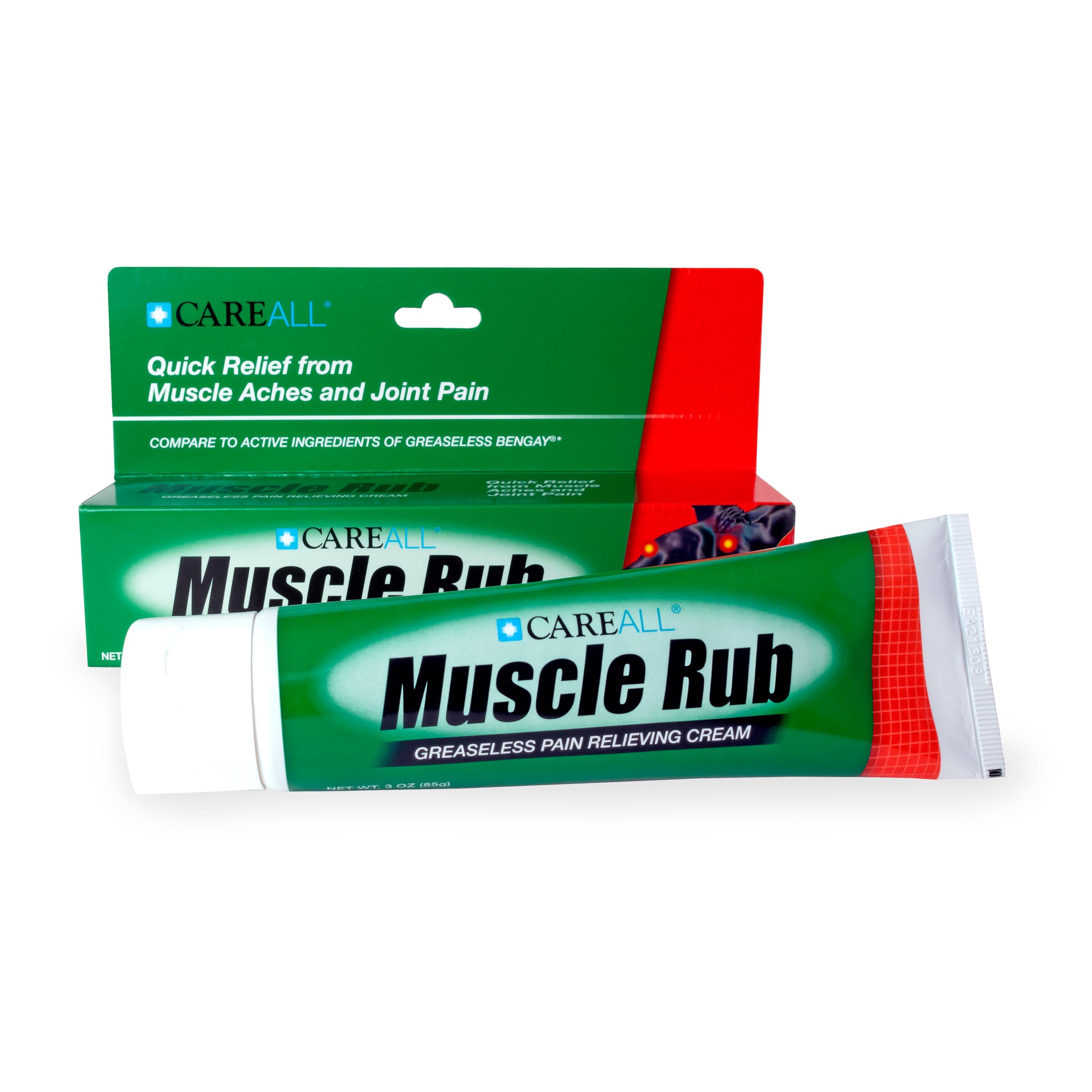 CareAll Muscle Rub Non-Greasy Cream 3.0 oz. Ultra Strength. Relief from Minor Aches and Pains in Muscles and Joints. 10% Menthol & 15% Methyl Salicylate CareAll uk supplements