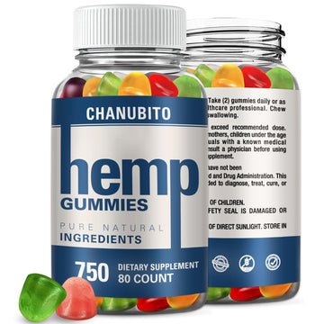 Hemp Gummies Organic High Potency Hemp Supplement - Pain, Sleep, Stress CHANUBITO uk supplements