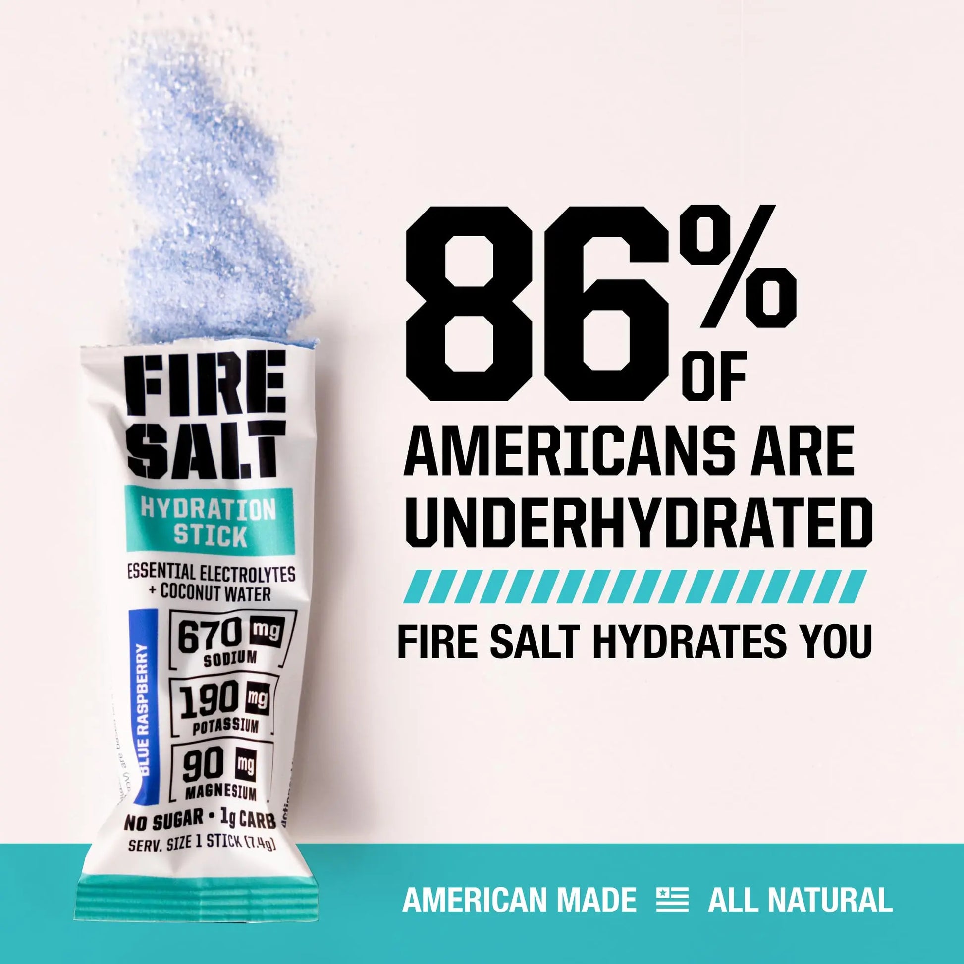 Fire Science Fire Salt Hydration Sticks, Electrolytes & Coconut Water, Hydration Drink Mix with Magnesium, Potassium & Sodium, Zero Sugar, Single Serve On the Go Packs, Fire Science Nutrition uk supplements