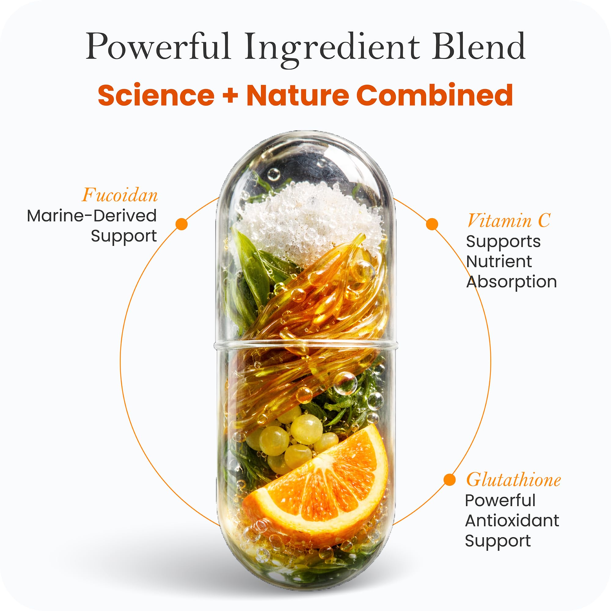 Advanced Glutathione Complex 500mg – with Fucoidan & Vitamin C – Antioxidant Support for Skin Glow, Detox & Immune Health – Non-GMO, Made in USA (60 Capsules) Collagen Laborés uk supplements