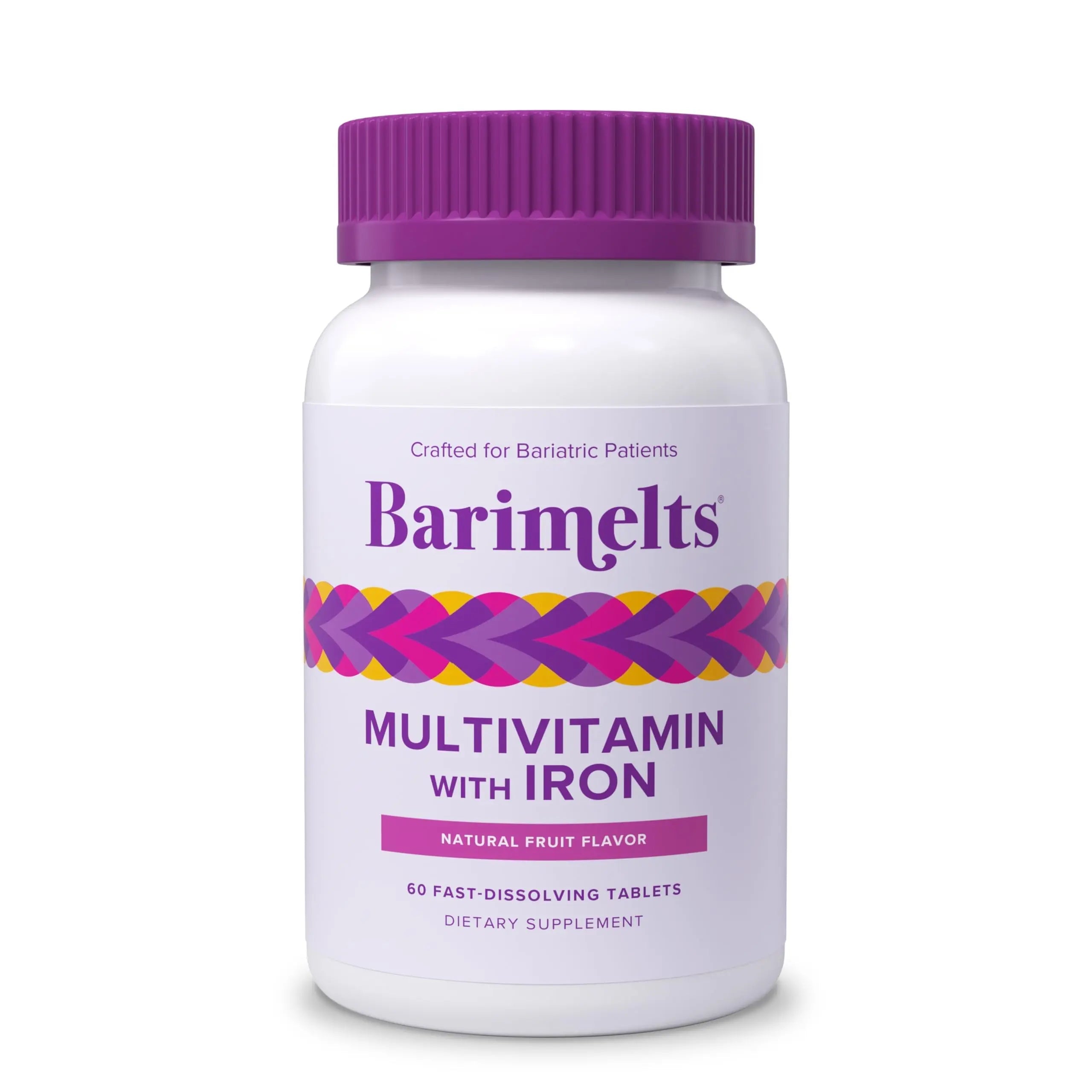 BariMelts Bariatric Multivitamin with Iron, 60 Fast-Dissolving Tablets (1-Month Supply), Sugar-Free Bariatric Vitamins for Women, Natural Fruit Flavor BariMelts uk supplements