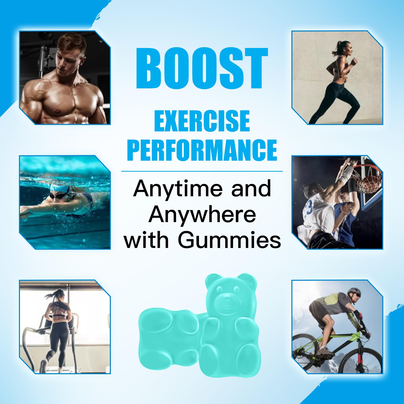 ElevateLife Creatine Monohydrate Gummies 5000mg for Men & Women, Chewables ElevateLife uk supplements