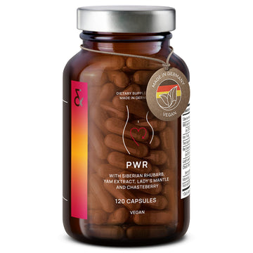 CLAV® Natural Hormone Balance for Women - PMS Relief with Siberian Rhubarb, Wild Yam & Vitex Berry - Vegan Menstrual Regulator Supplement - 120 Capsules CLAV uk supplements