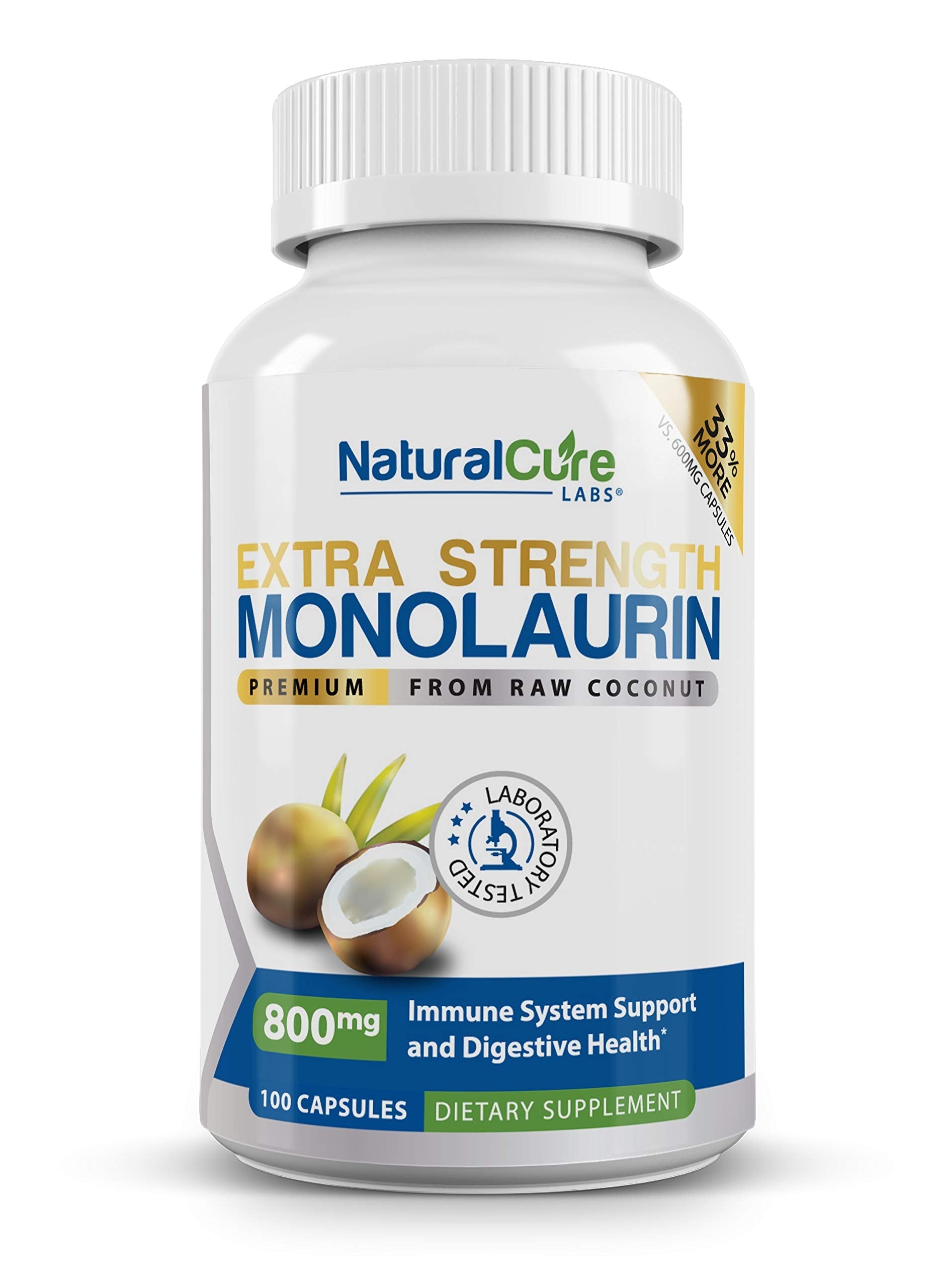 Extra Strength Stack: Monolaurin 800mg + Clean L-Lysine 600mg + Andrographis, Advanced Immune Support Routine Bundle Natural Cure Labs uk supplements