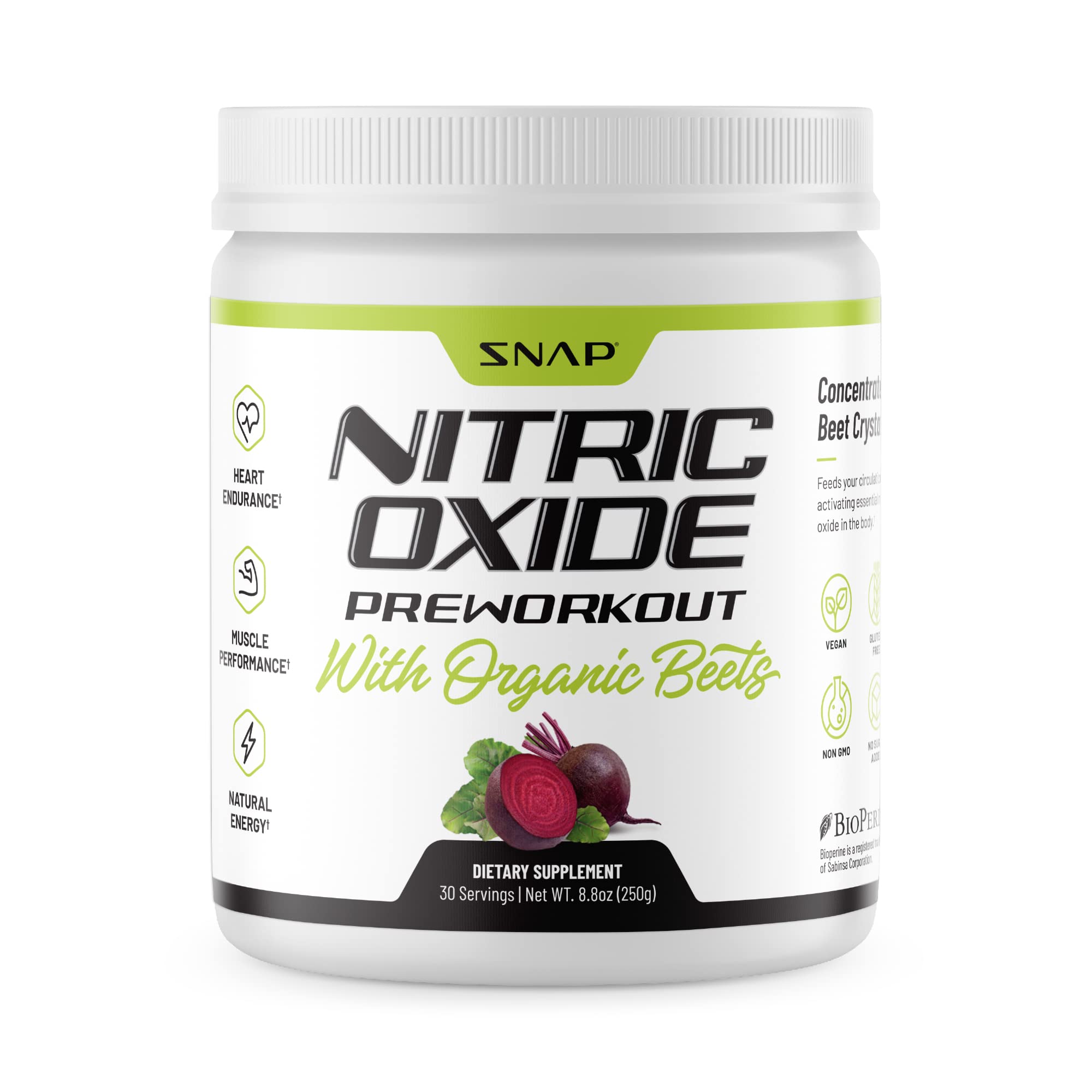 Snap Supplements Preworkout Beet Root Powder, Nitric Oxide Pre Workout with Organic Snap Supplements uk supplements