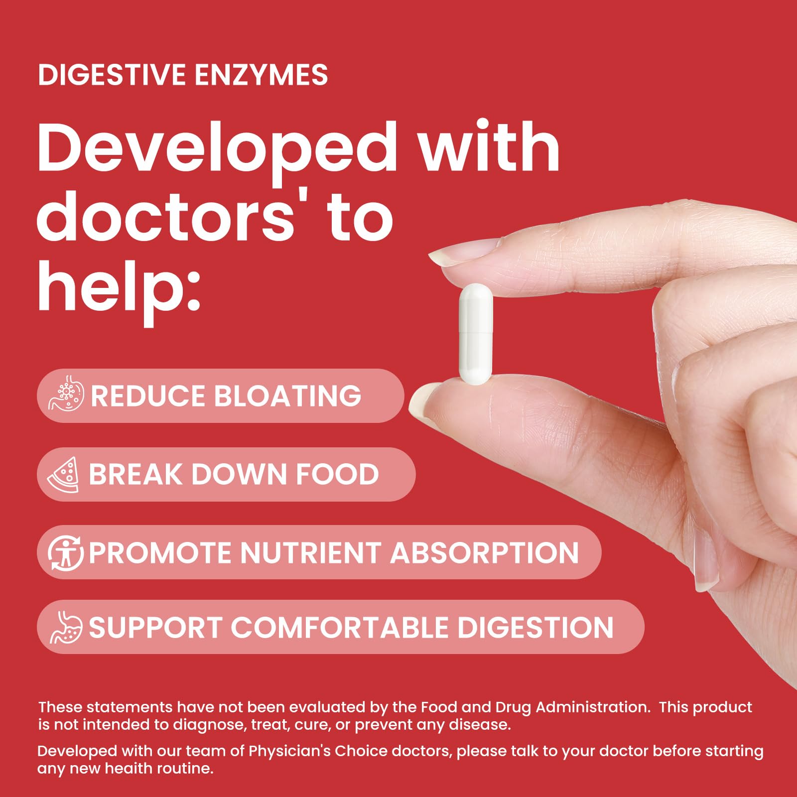 LOUDSAY Digestive Enzymes - Multi Enzymes, Organic Prebiotics & Probiotics for Digestive Health & Gut Health - Meal Time Discomfort Relief & Bloating - Dual Action Approach - 60 CT LOUDSAY uk supplements