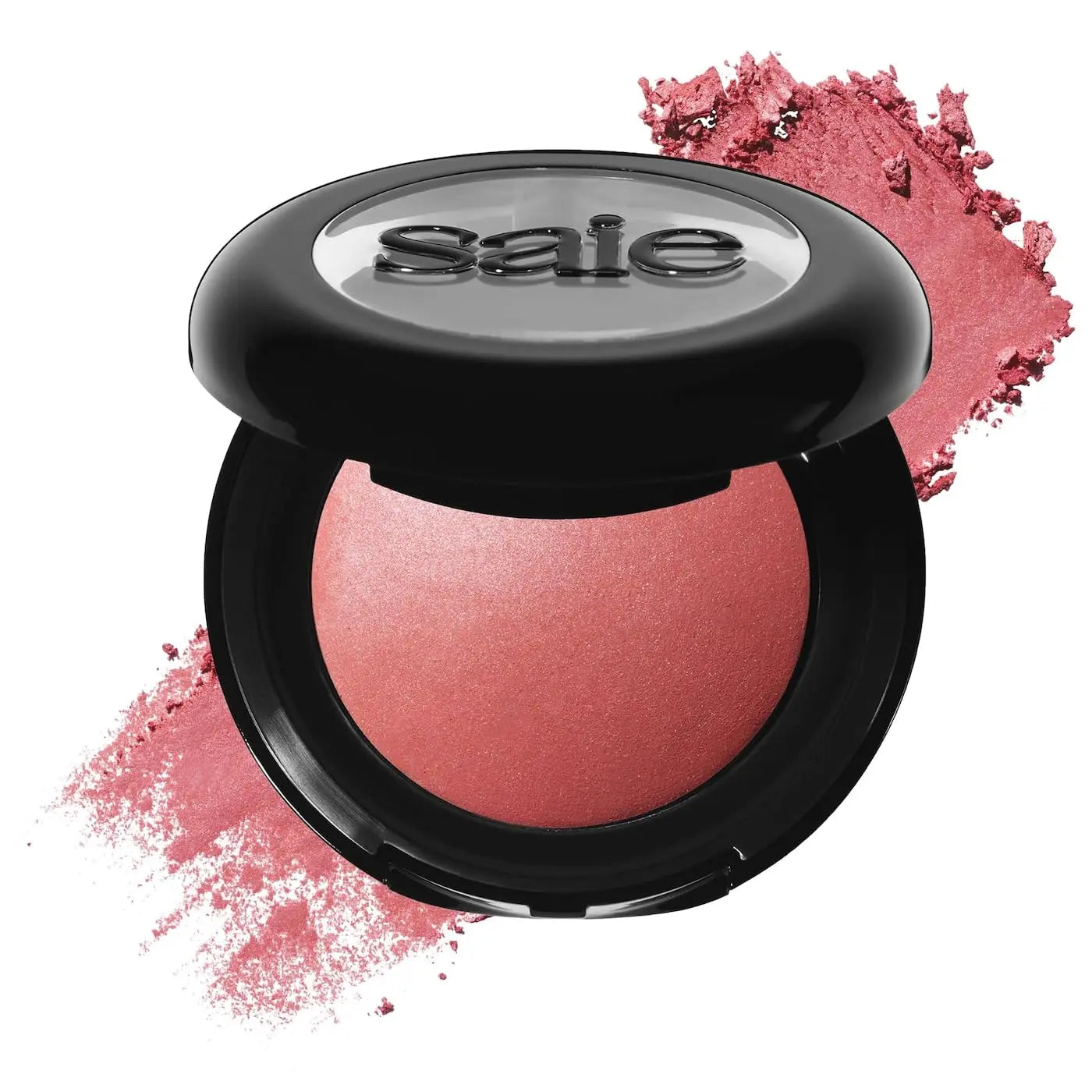 Saie Blush & Brush Duo - SuperSuede Baked Blush in Mia (.01 oz) & Powder Blush Brush - Talc-Free, Moisturizing Blush with Vegan, Fluffy Brush for Seamless Application Saie uk supplements