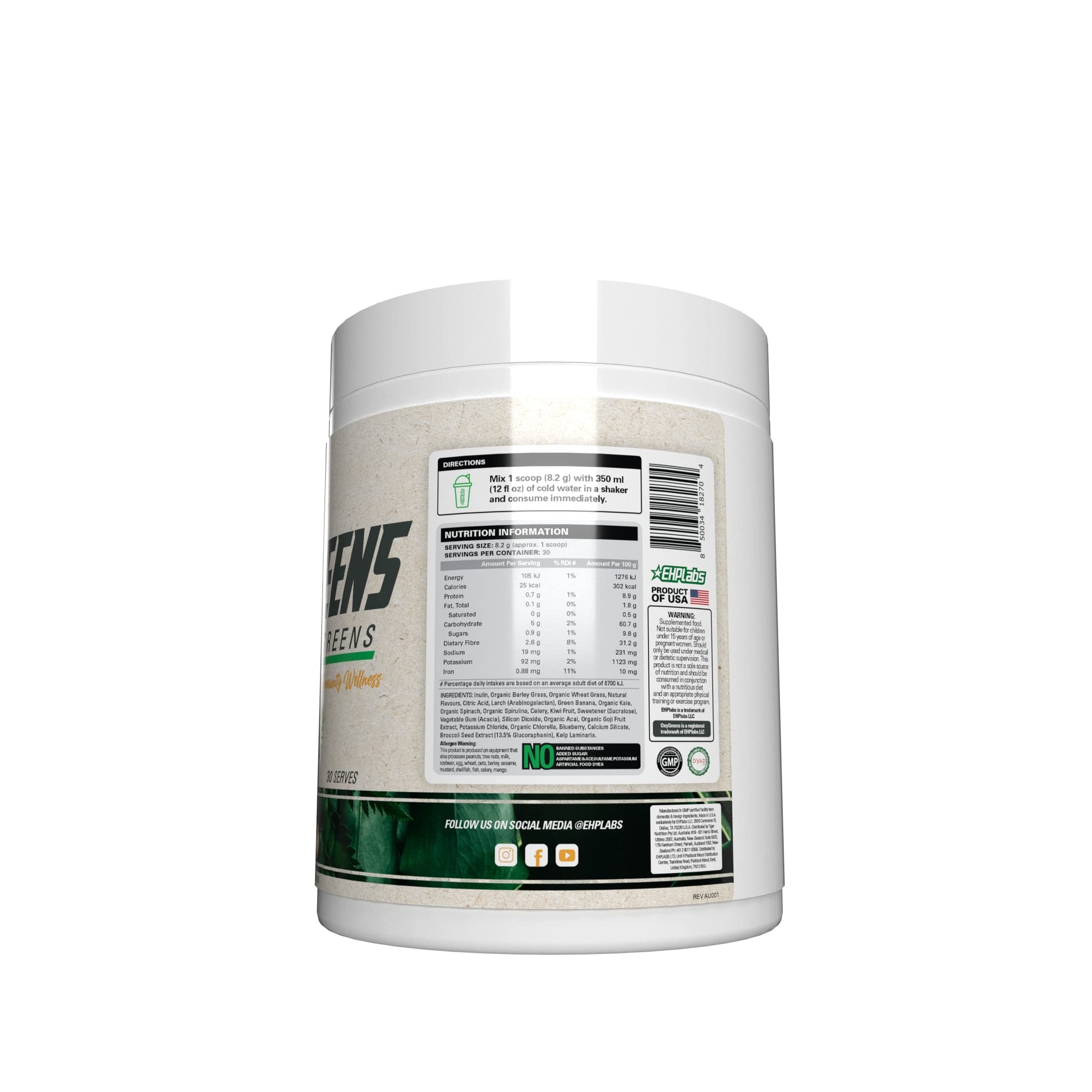 EHP Labs OxyShred + OxyGreens Bundle - Thermogenic Pre Workout Powder & Shredding EHP Labs uk supplements