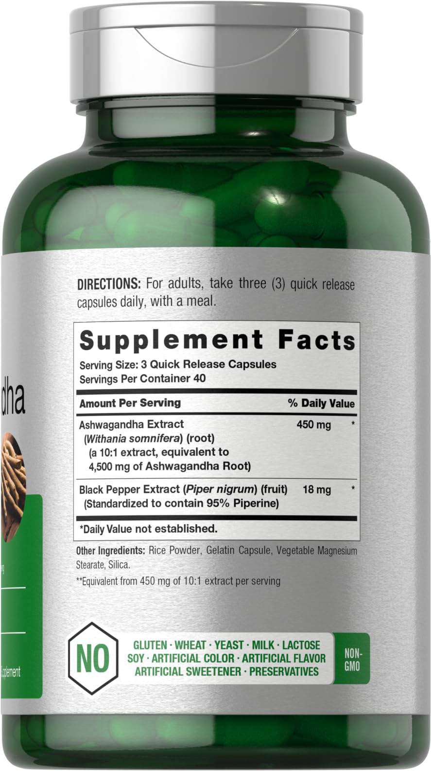 Horbäach Ashwagandha Supplement | Max Strength | 120 Capsules | Non-GMO, Gluten Free Horbäach uk supplements