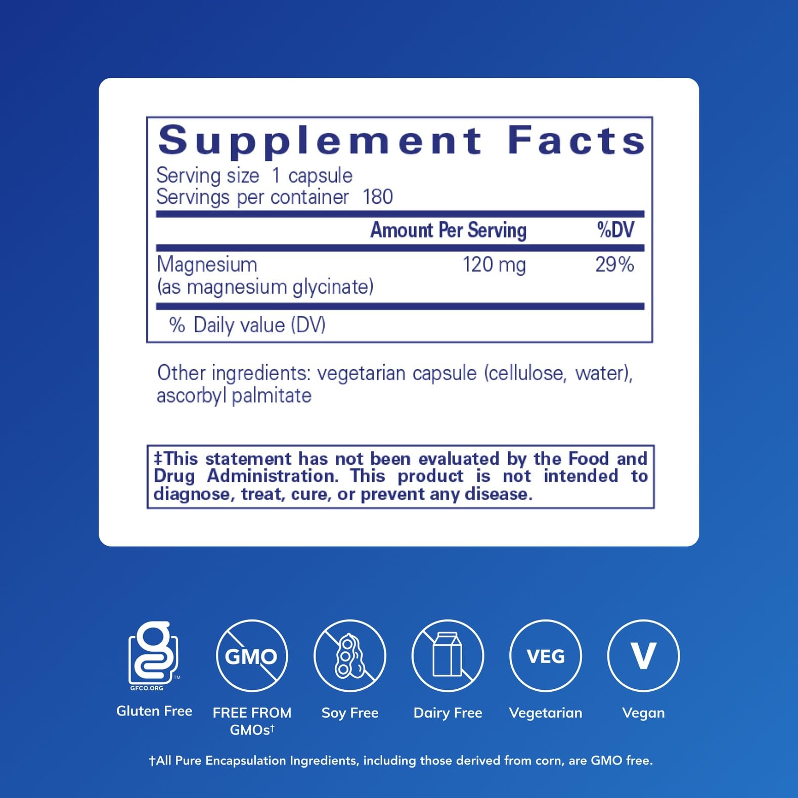 Pure Encapsulations Magnesium (Glycinate) - Supplement to Support Stress Relief, Sleep, Heart Health, Nerves, Muscles, and Metabolism* - with Magnesium Glycinate - 180 Capsules Pure Encapsulations uk supplements