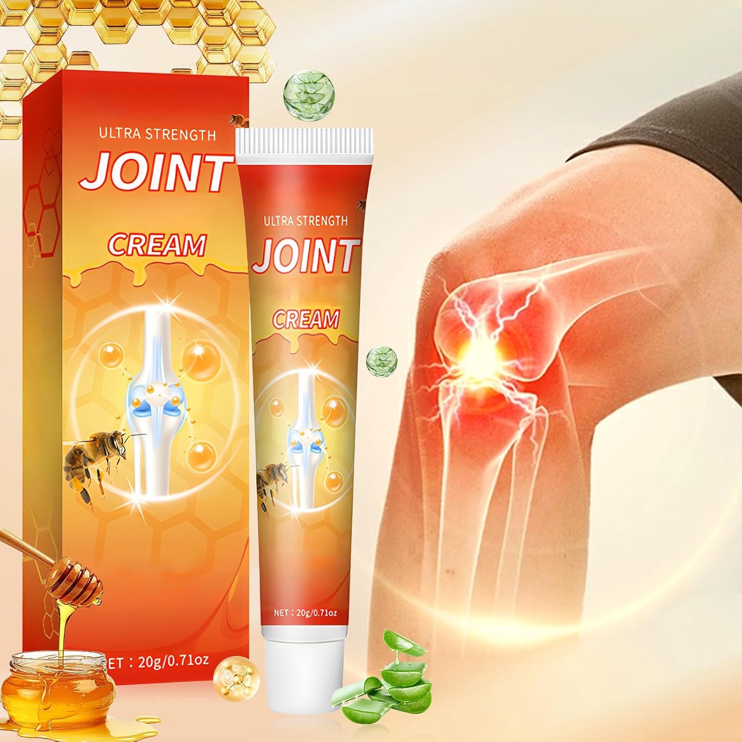 XiuFa 3PCS Joint Cream, Bee Venom Joint Repair Cream, for Back, Neck, Feet, Shoulder XiuFa uk supplements