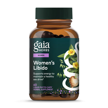 Gaia Herbs Womens Libido - Supports Energy to Maintain Healthy Libido* - with Tribulus & Horny Goat Weed - 60 Vegan Liquid Phyto-Caps (60 Servings) Gaia Herbs uk supplements