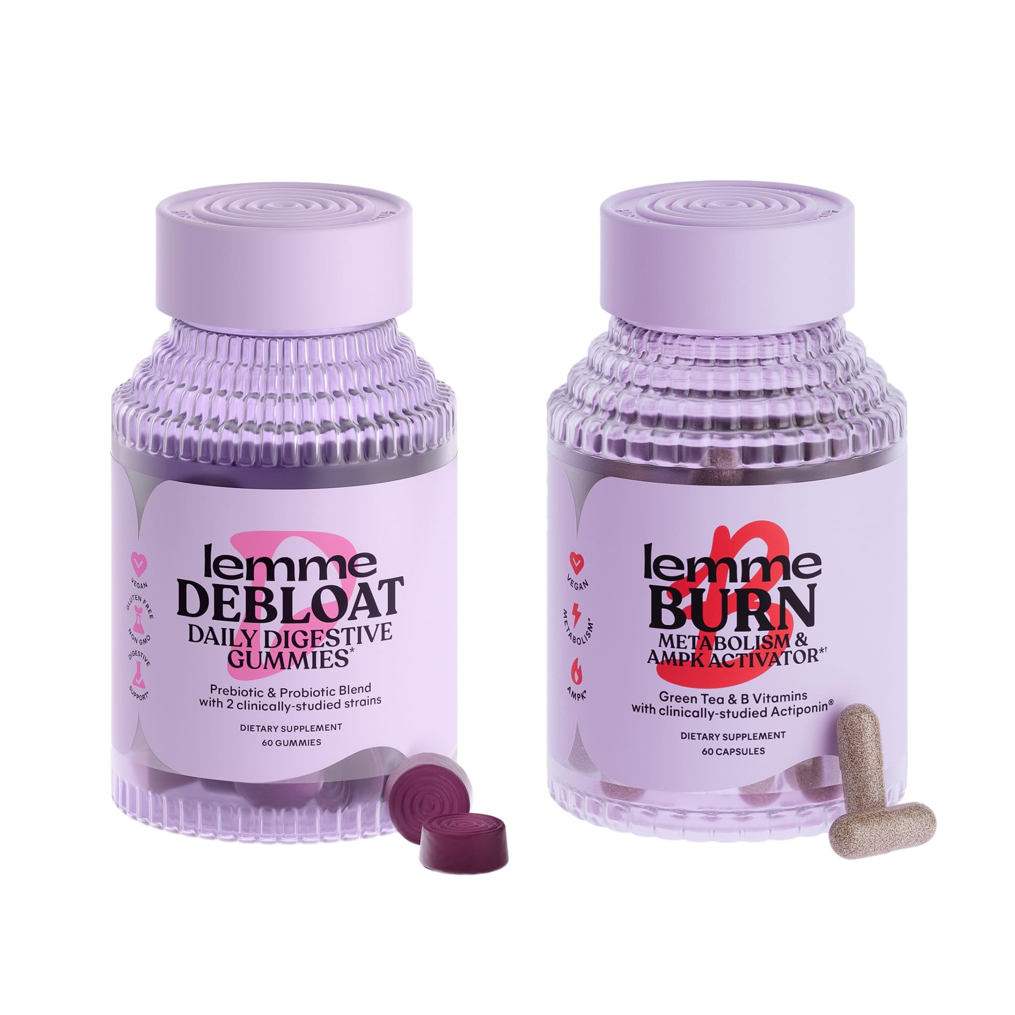 Lemme Debloat and Burn - Metabolism, Bloat Support, Gut Health & Weight Management Lemme uk supplements