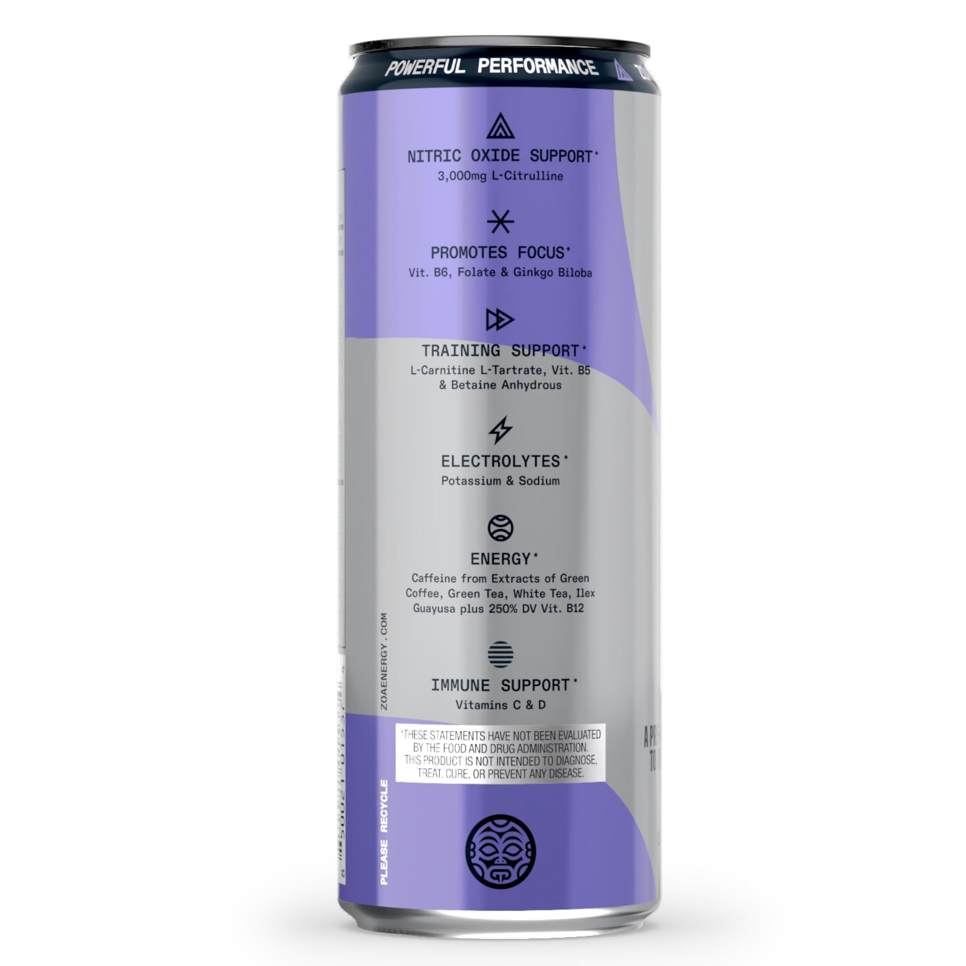 ZOA Plus Sugar-Free Pre-Workout Drink, Ready to Drink with Nitric Oxide, Vitamin B, C and D ZOA uk supplements